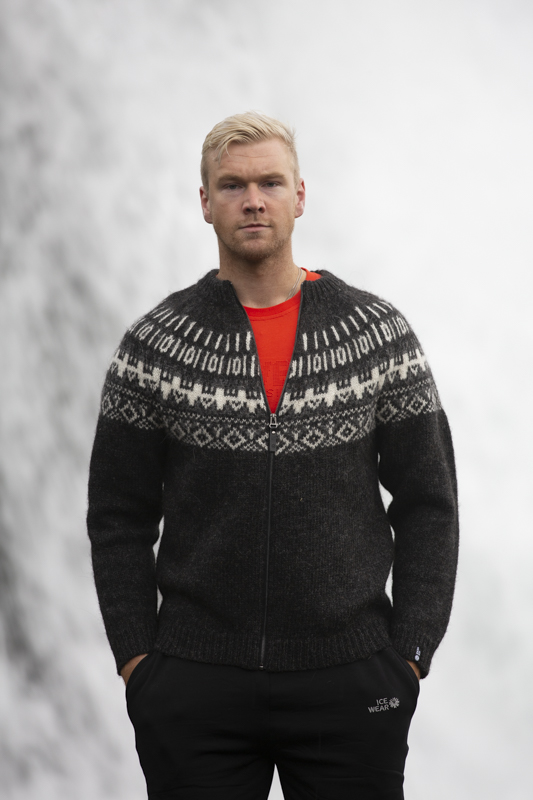 Elis Wool Sweater with full Zip
