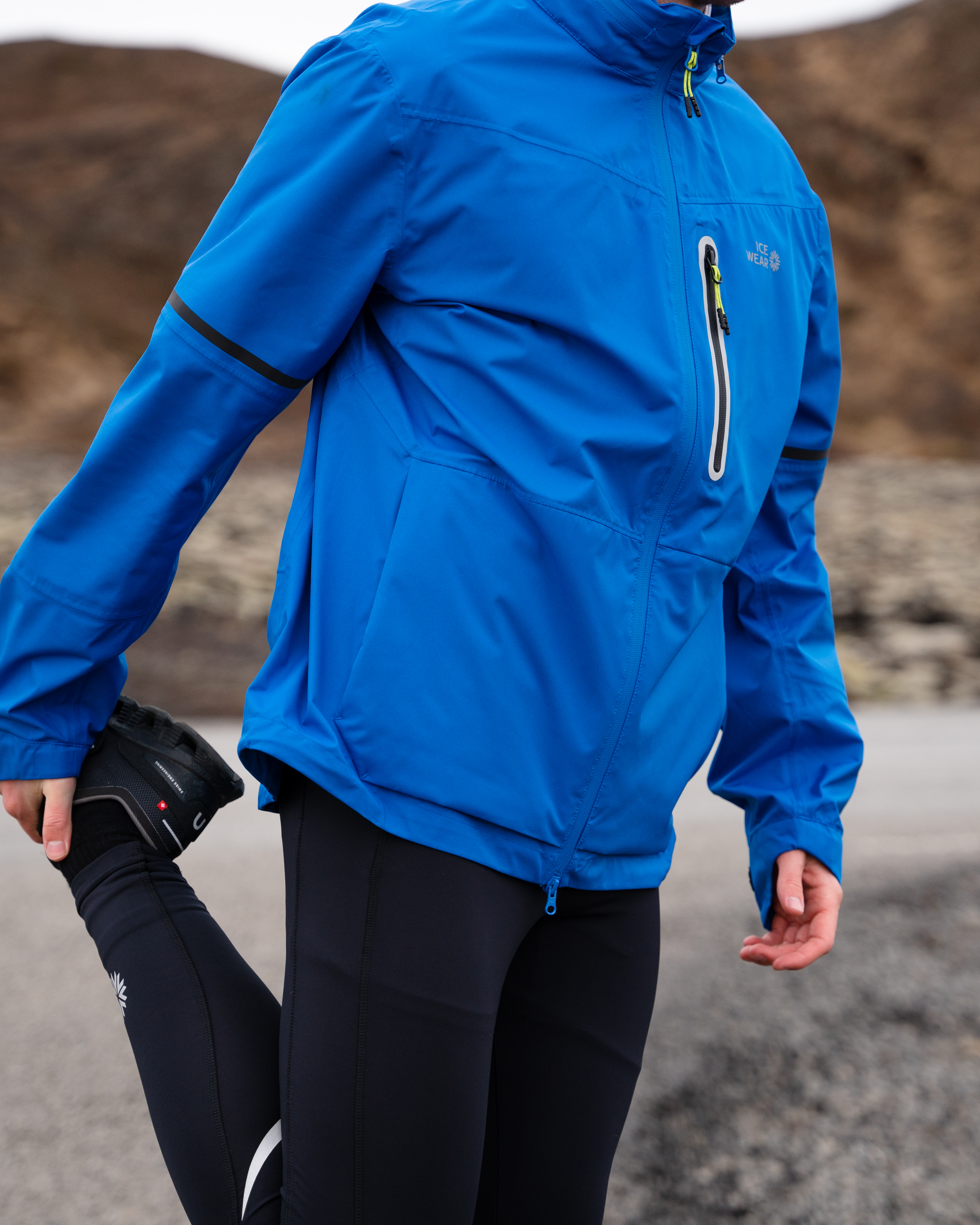Skógafoss men´s rain jacket with hat Skógafoss men´s rain jacket with hat