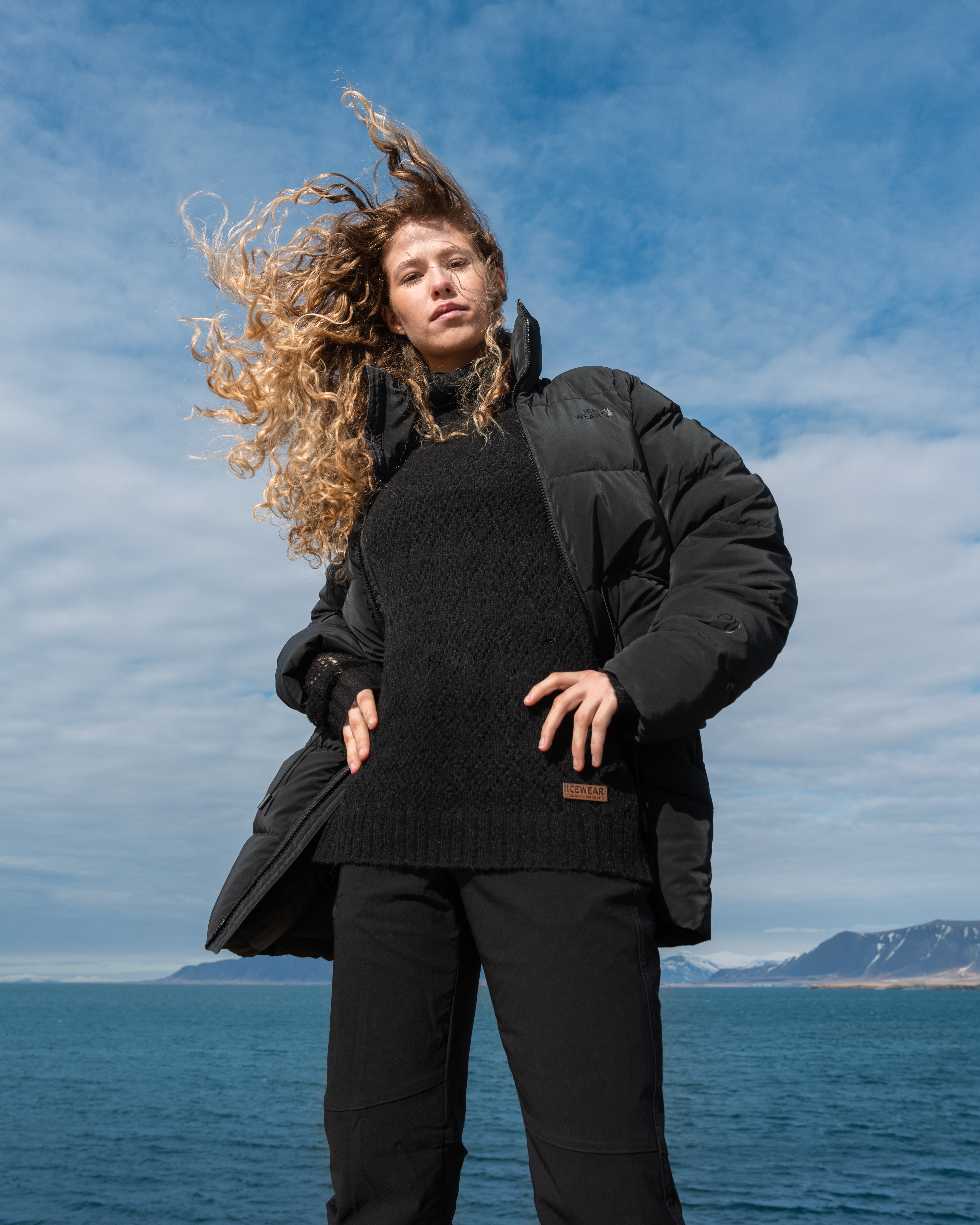 Kötlujökull women´s coat padded with Icelandic wool