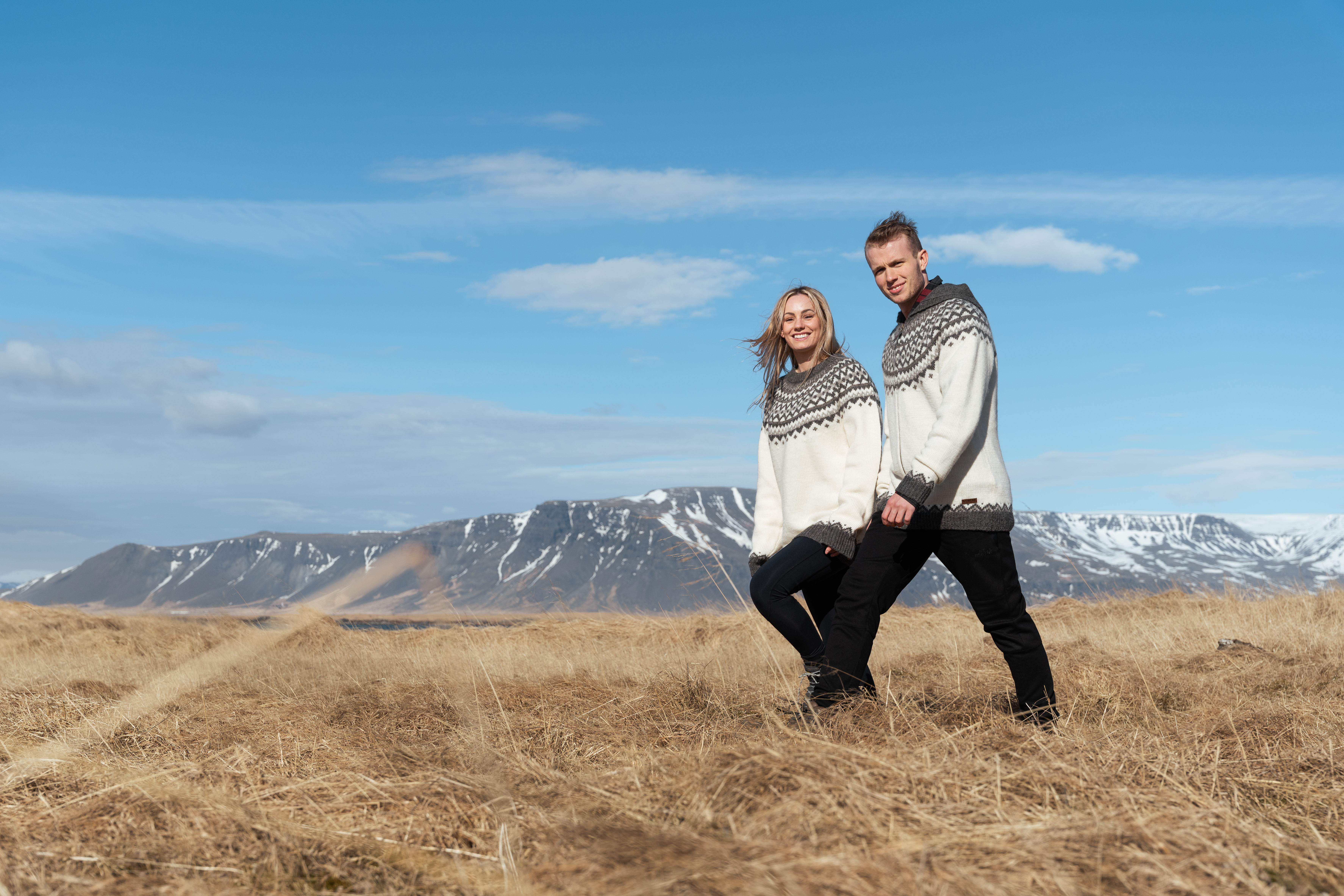 Skjaldbreiður Icelandic pattern wool sweater