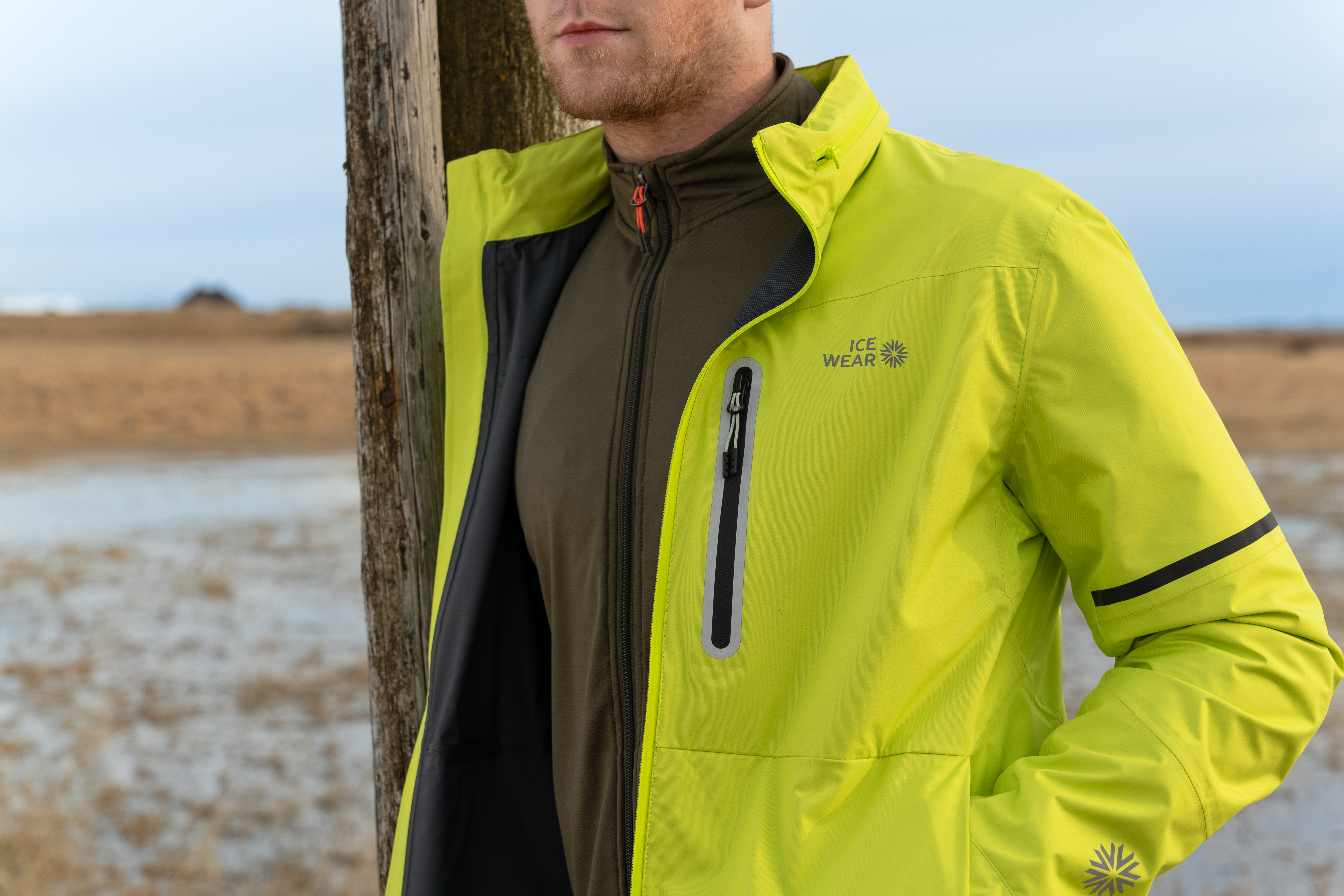 Skógafoss men´s rain jacket with hat