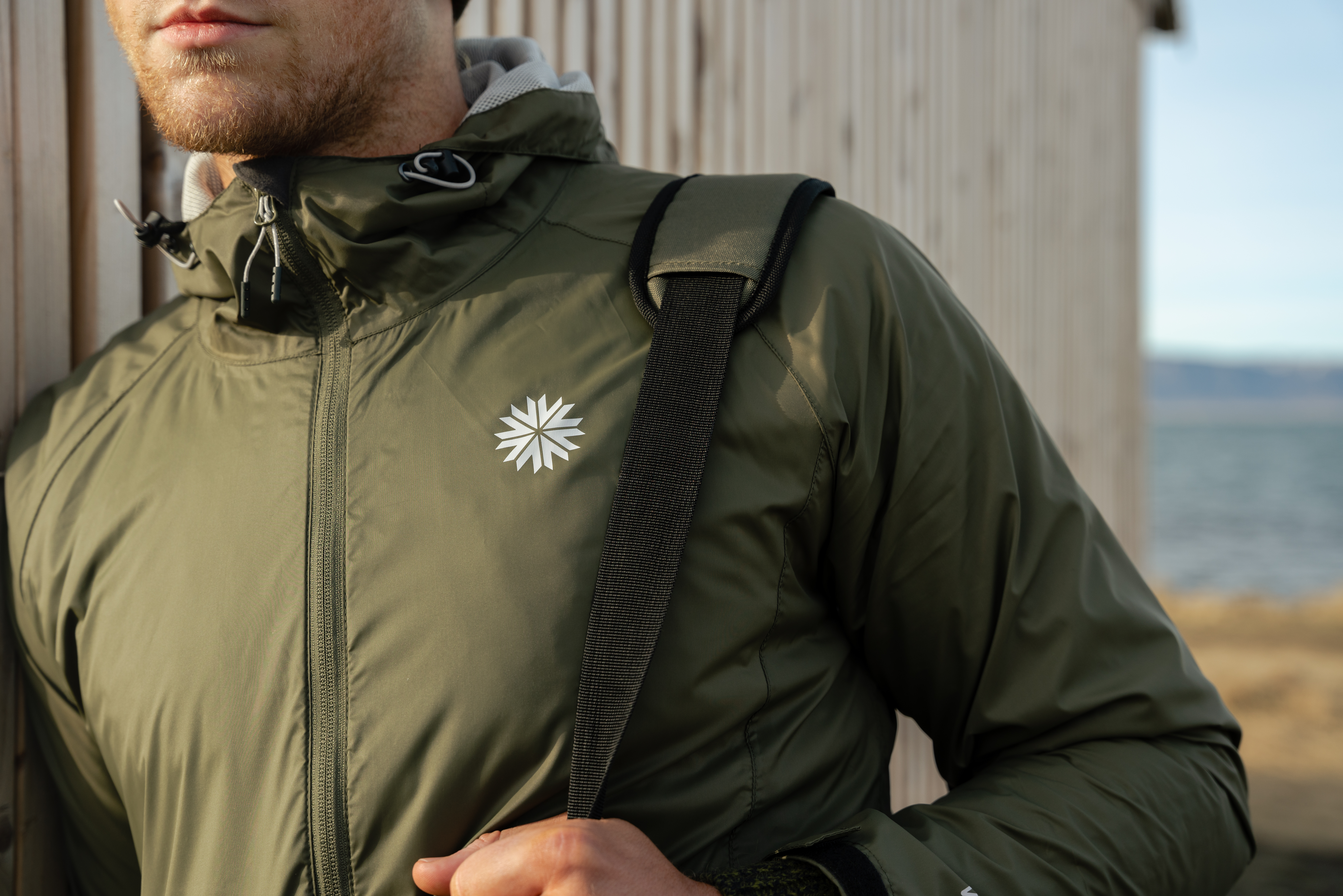 Teitur wind jacket with hood