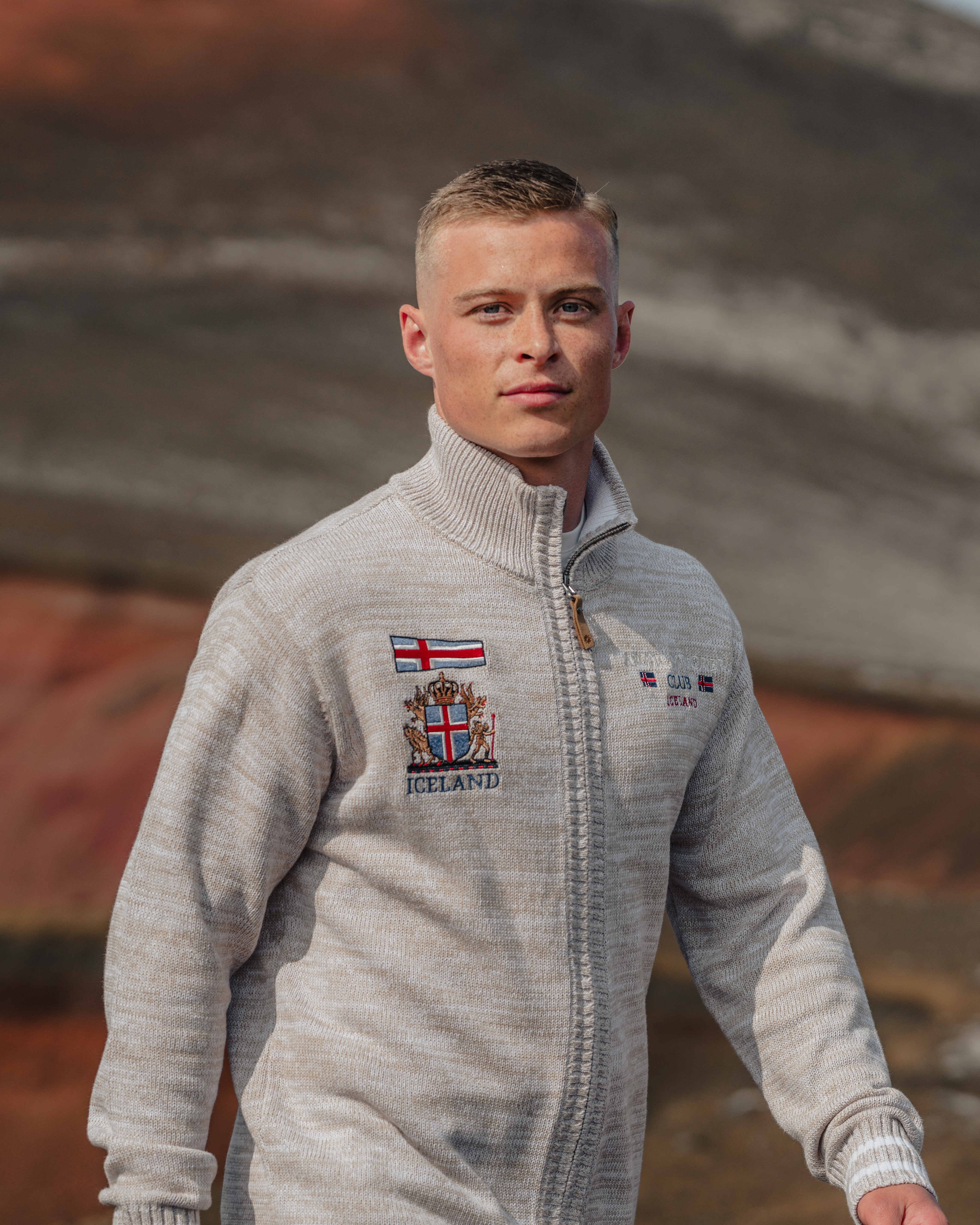 Thor jumper with Icelandic flag