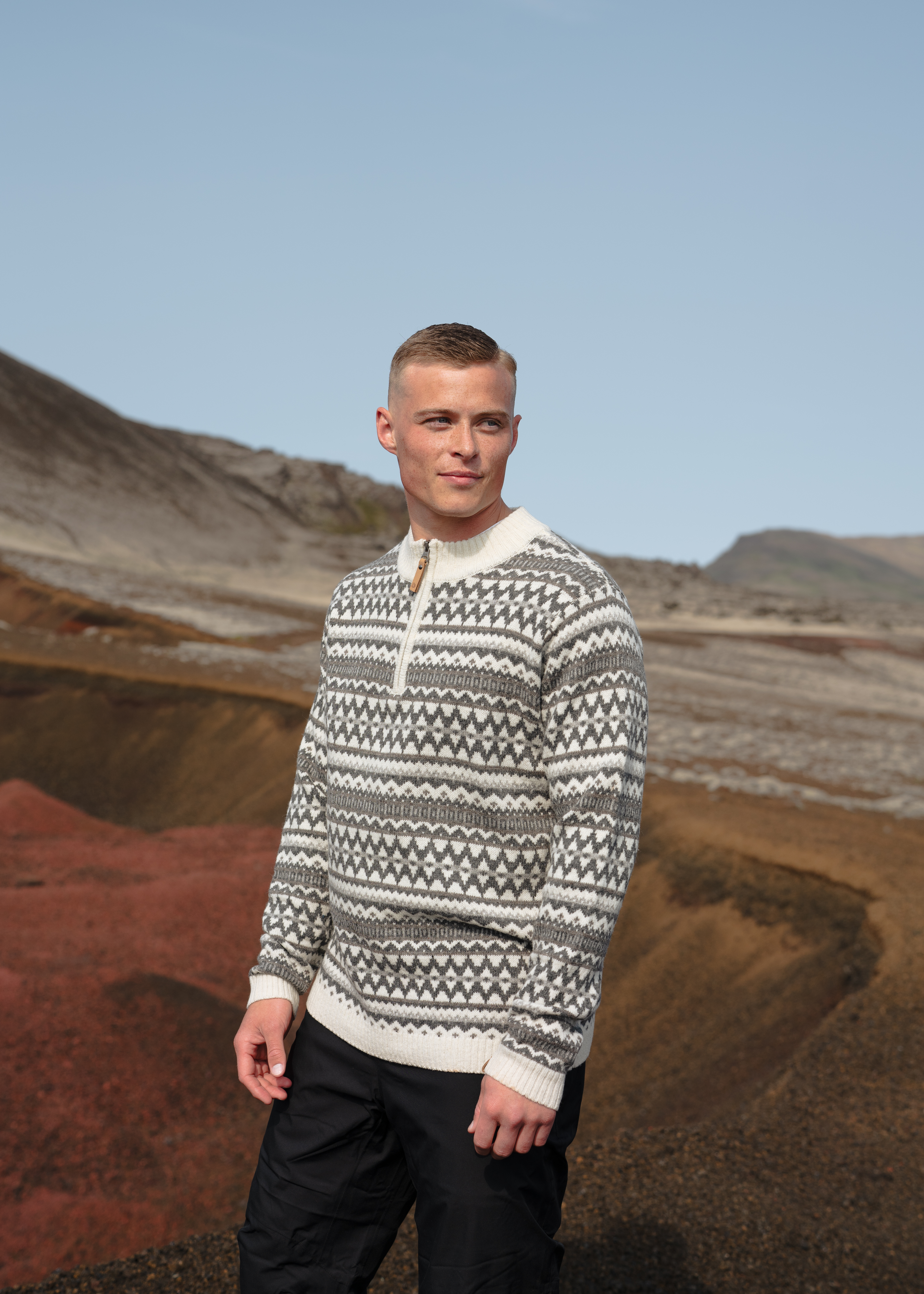 Miðfjall 北欧风格羊毛套头衫