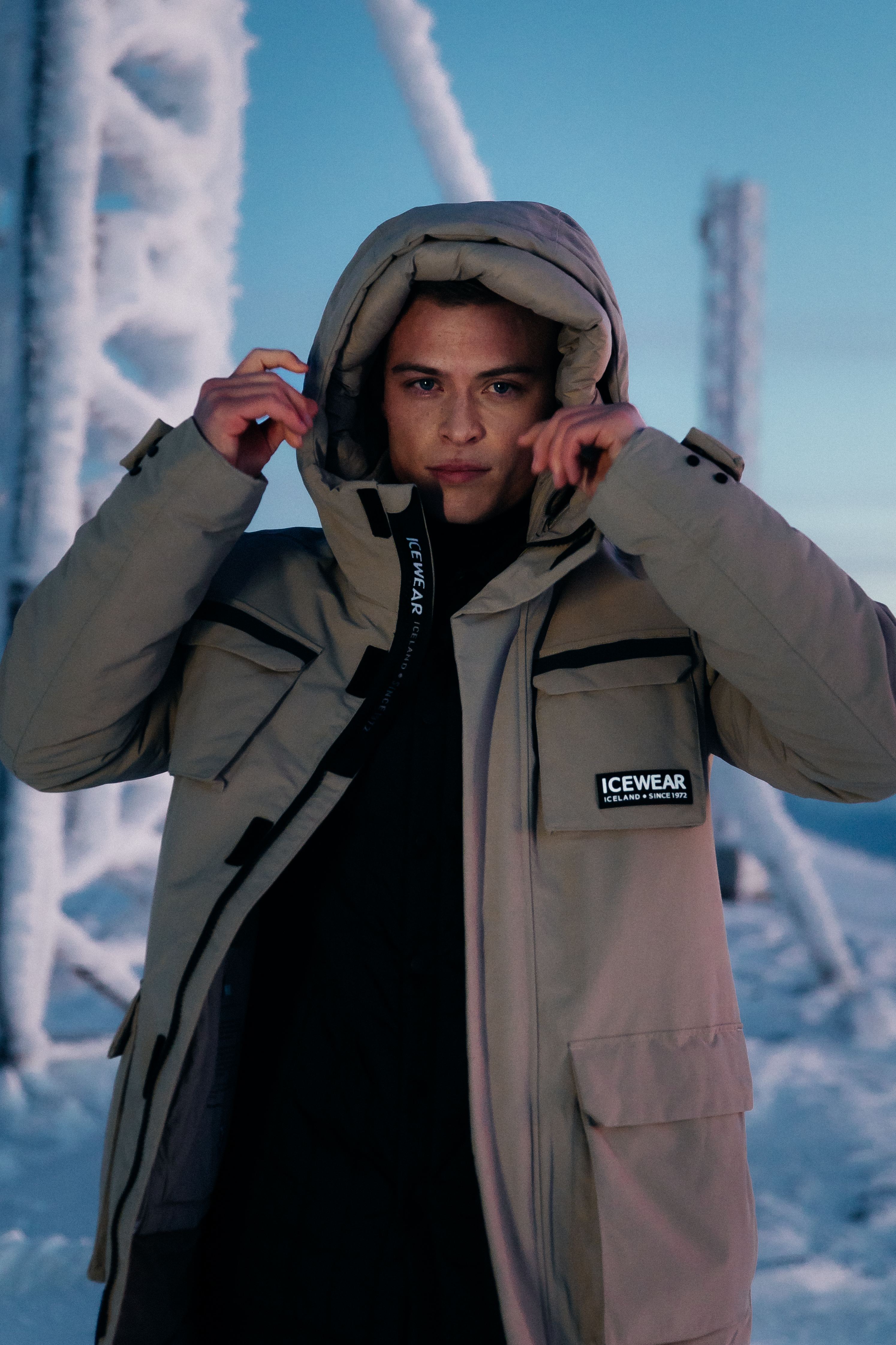 Vatnajökull Men´s Icelandic wool blend coat