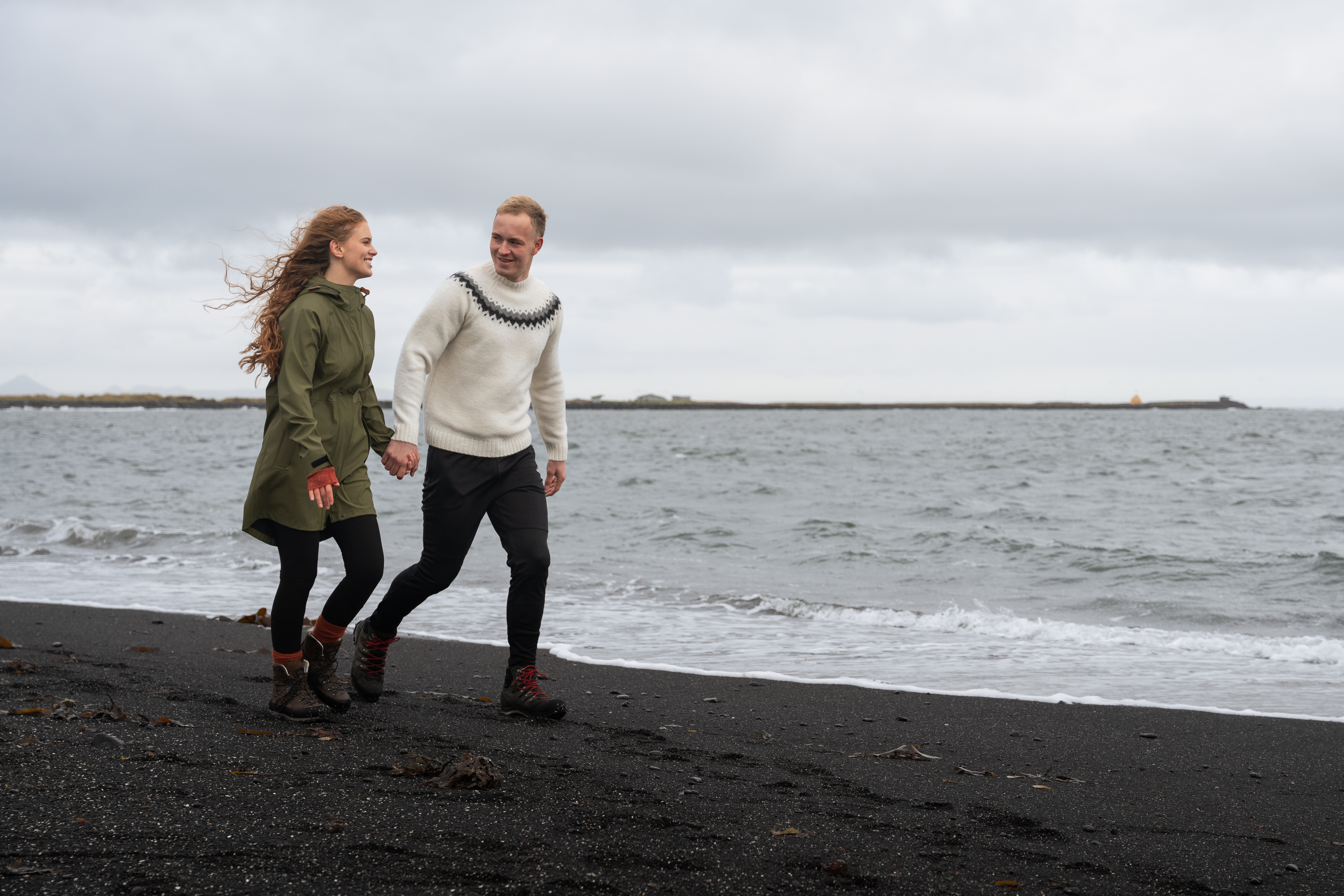 Vík-Wollpullover mit isländischem Design 