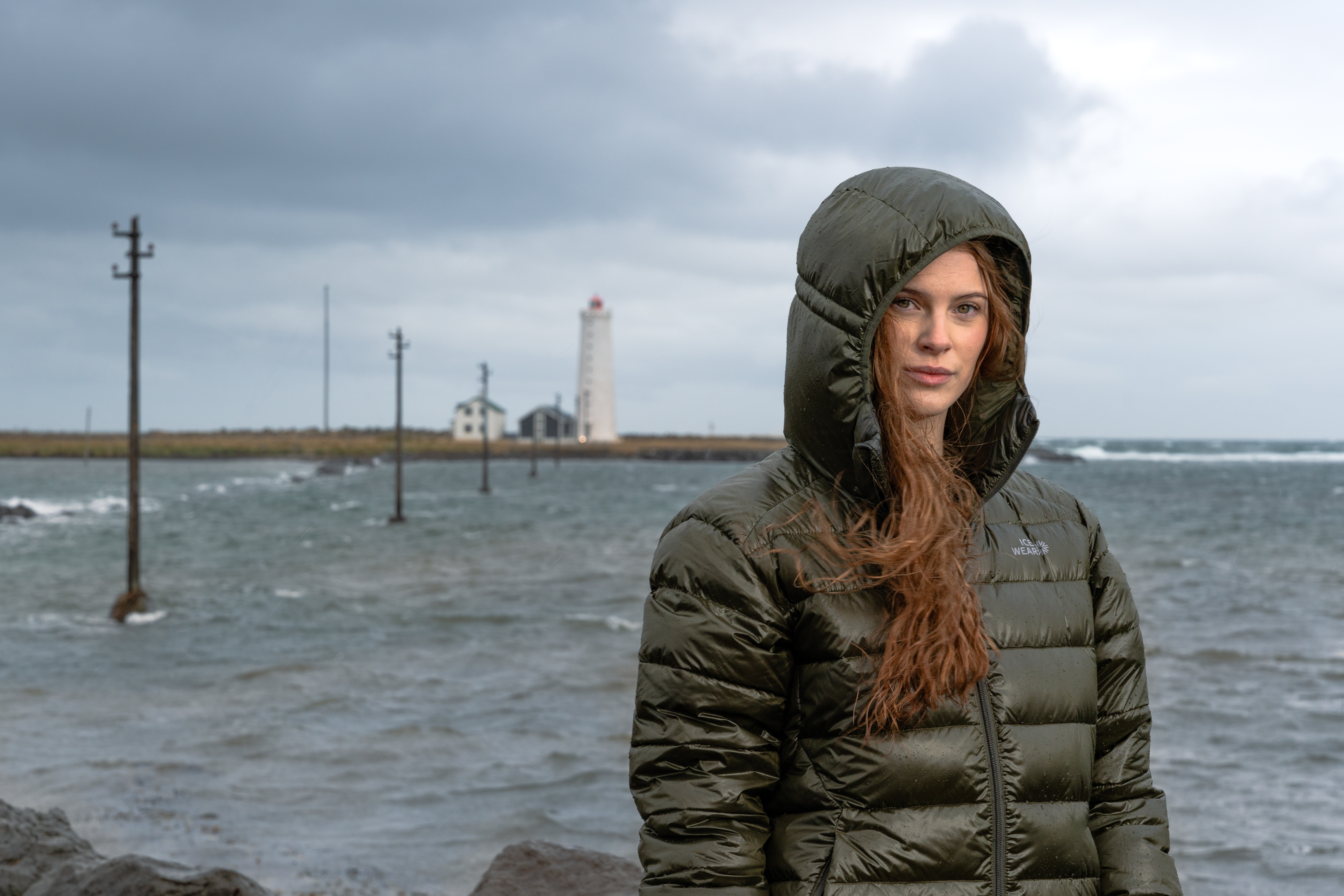 Bárðarbunga puffer jacket with water repellent down