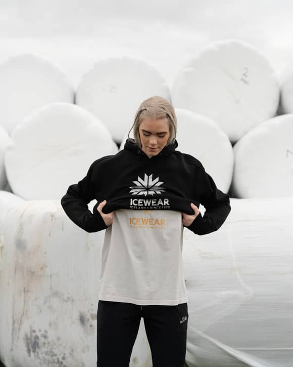 Icelandic woman standing
