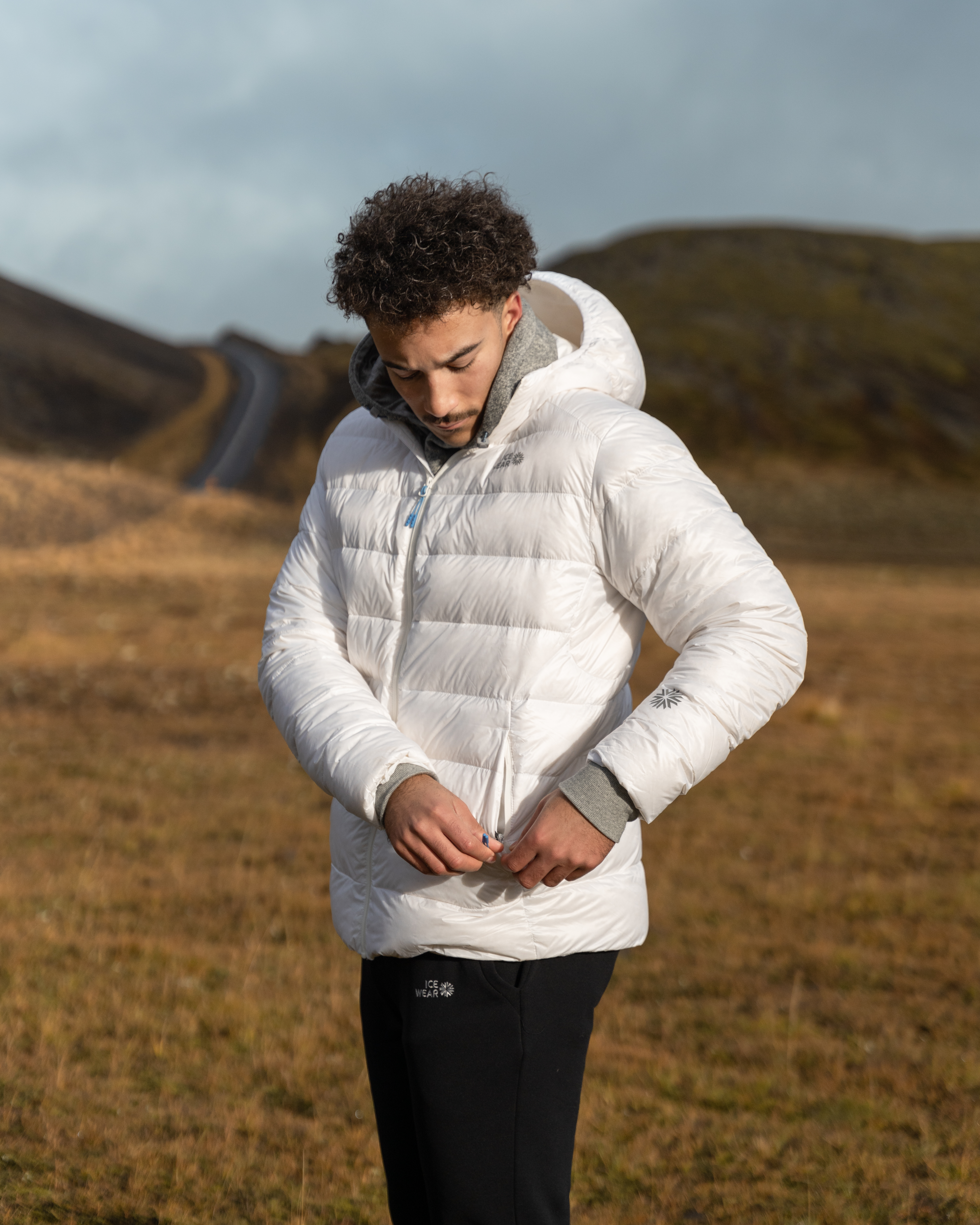 Bárðarbunga puffer jacket with water repellent down