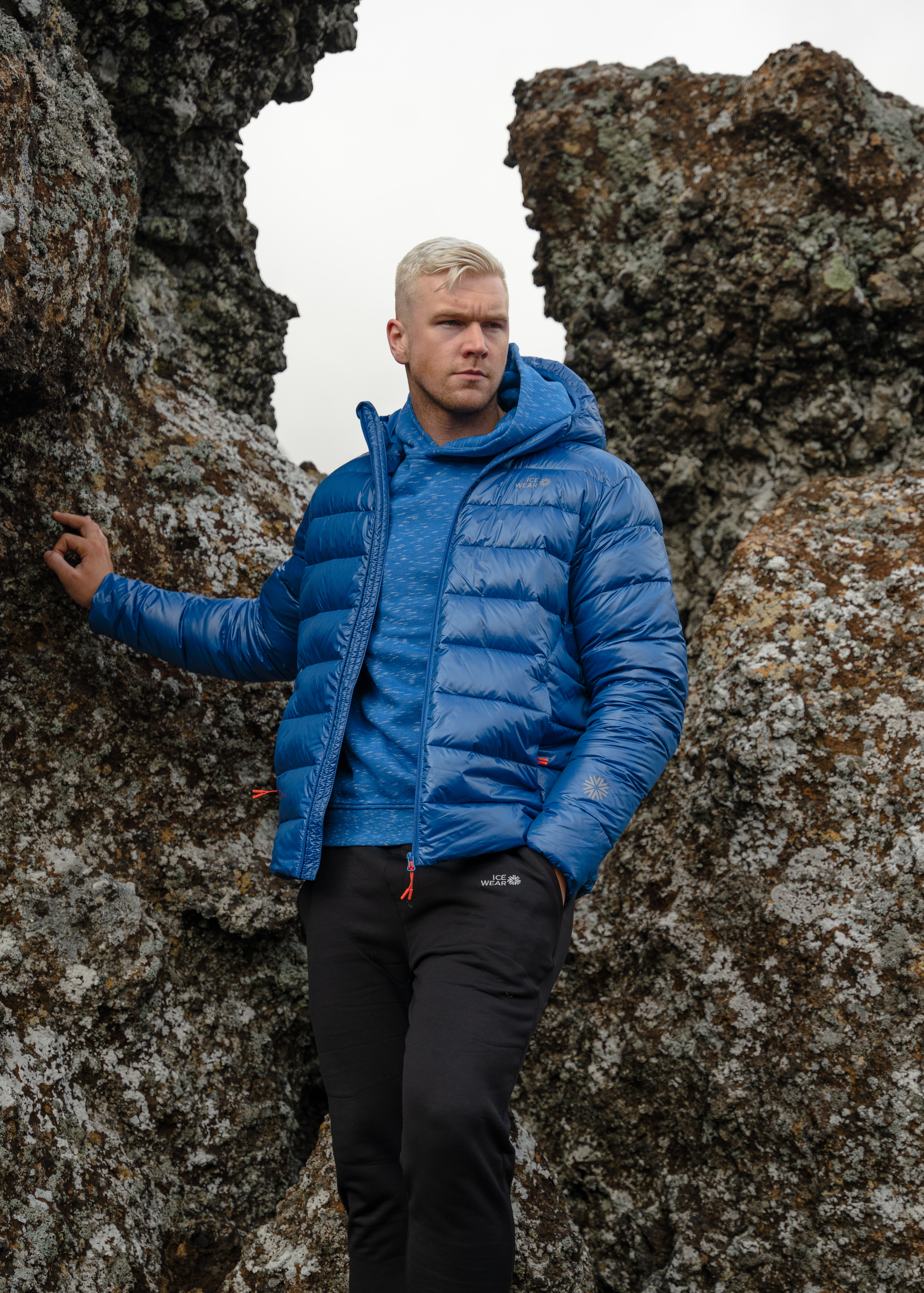 Bárðarbunga puffer jacket with water repellent down