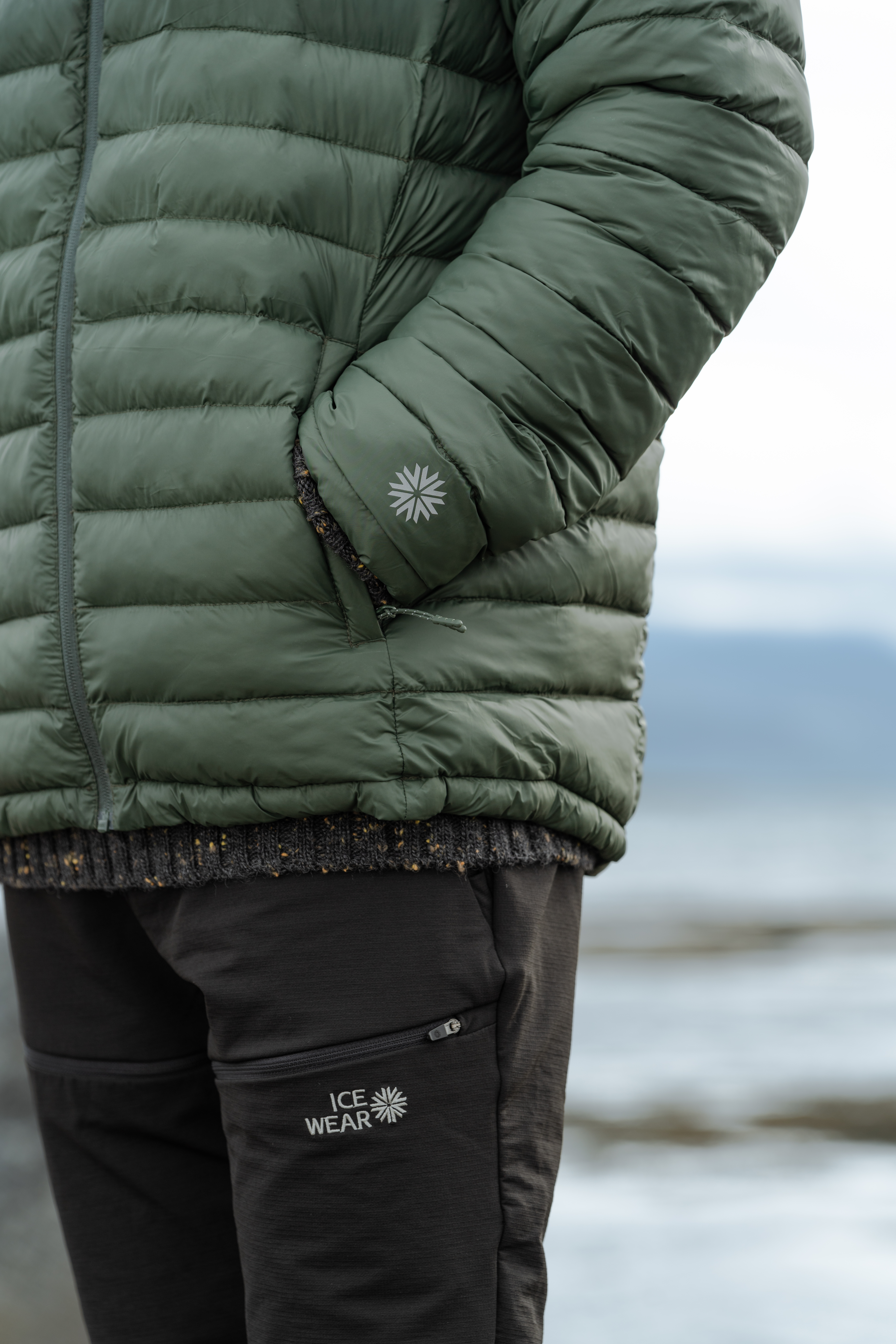 Eiður 男装环保仿羽绒科技棉连帽外套