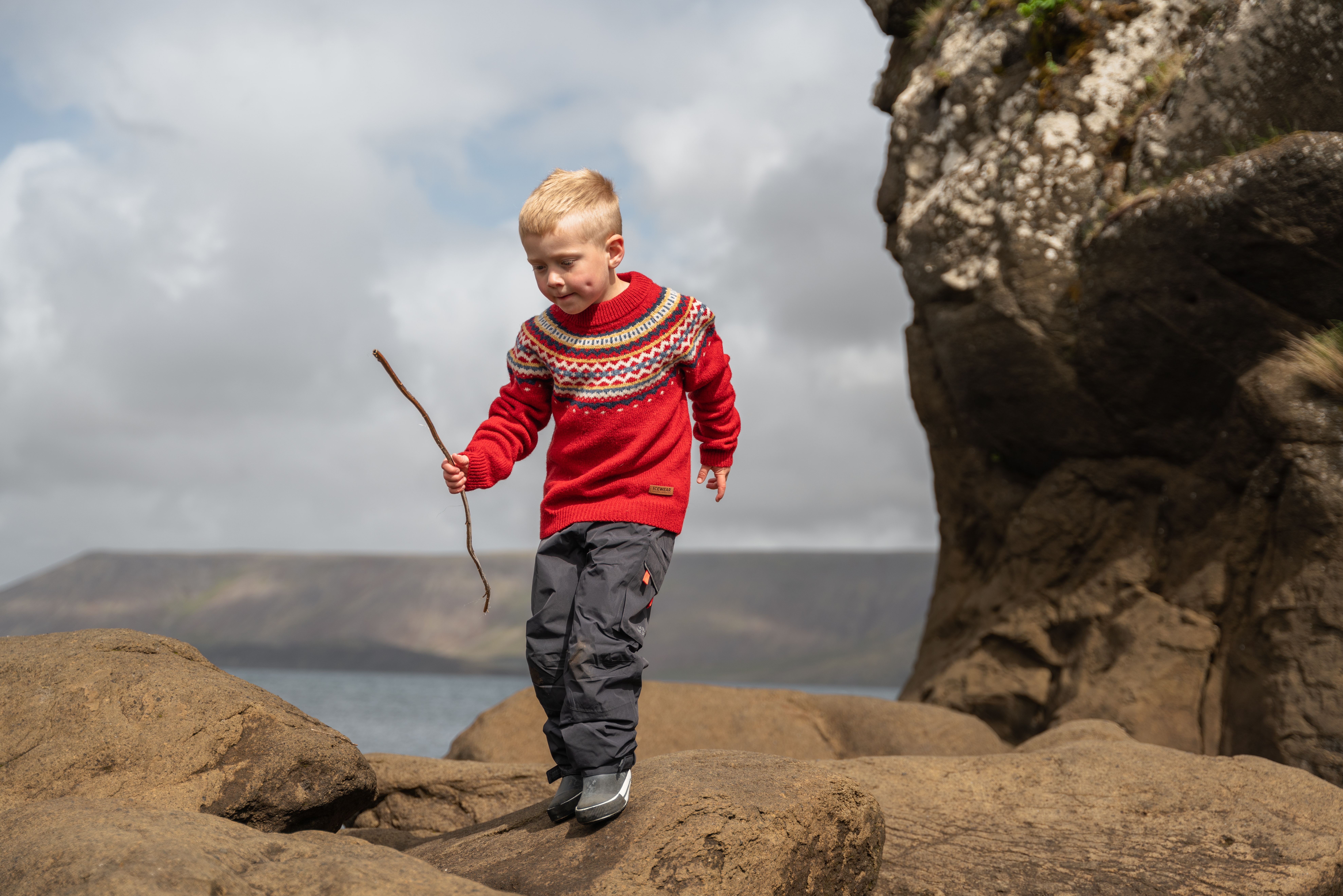 Dyngjufjöll Nordic pattern wool sweater
