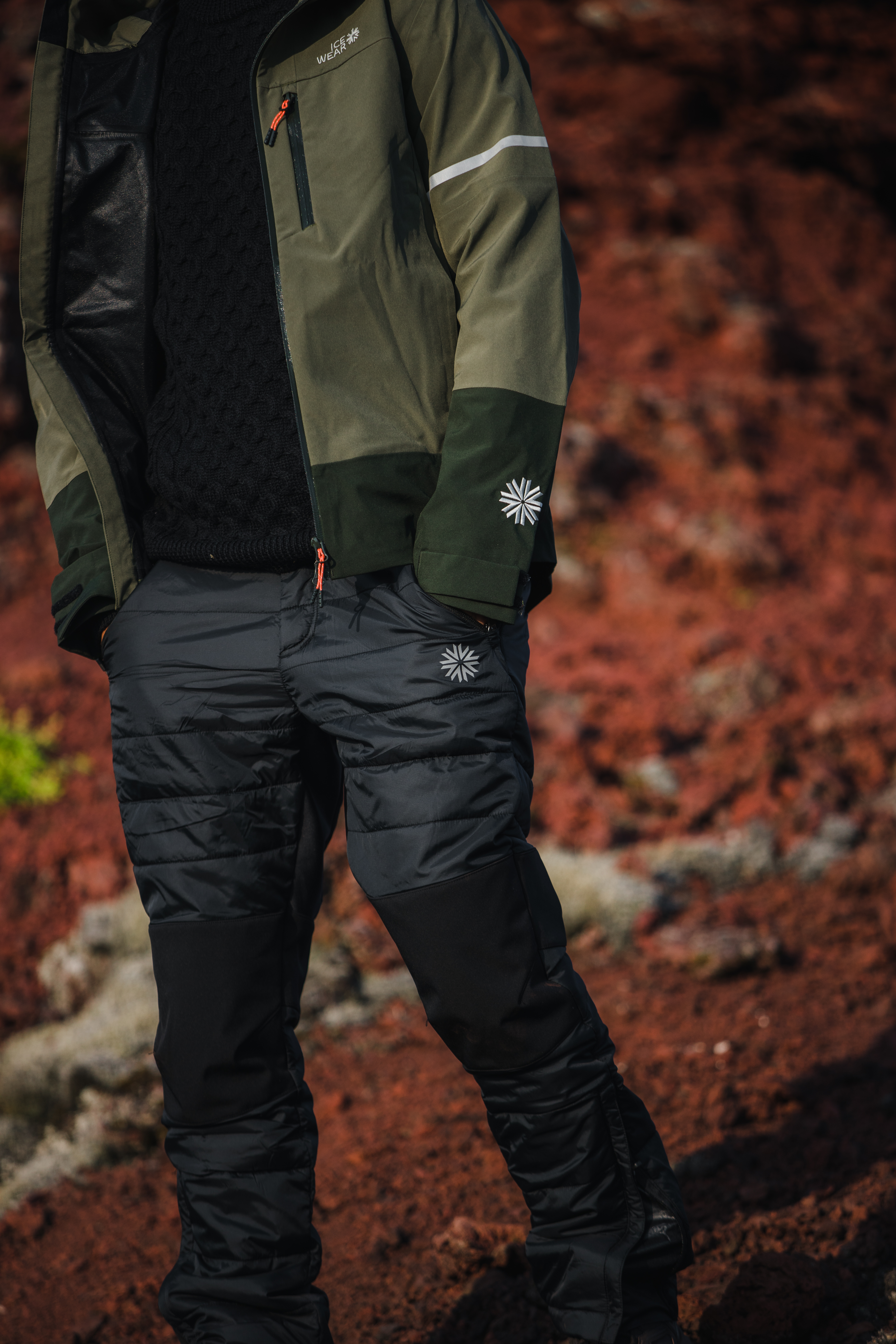 Hengill mens wool padded trousers Hengill mens wool padded trousers