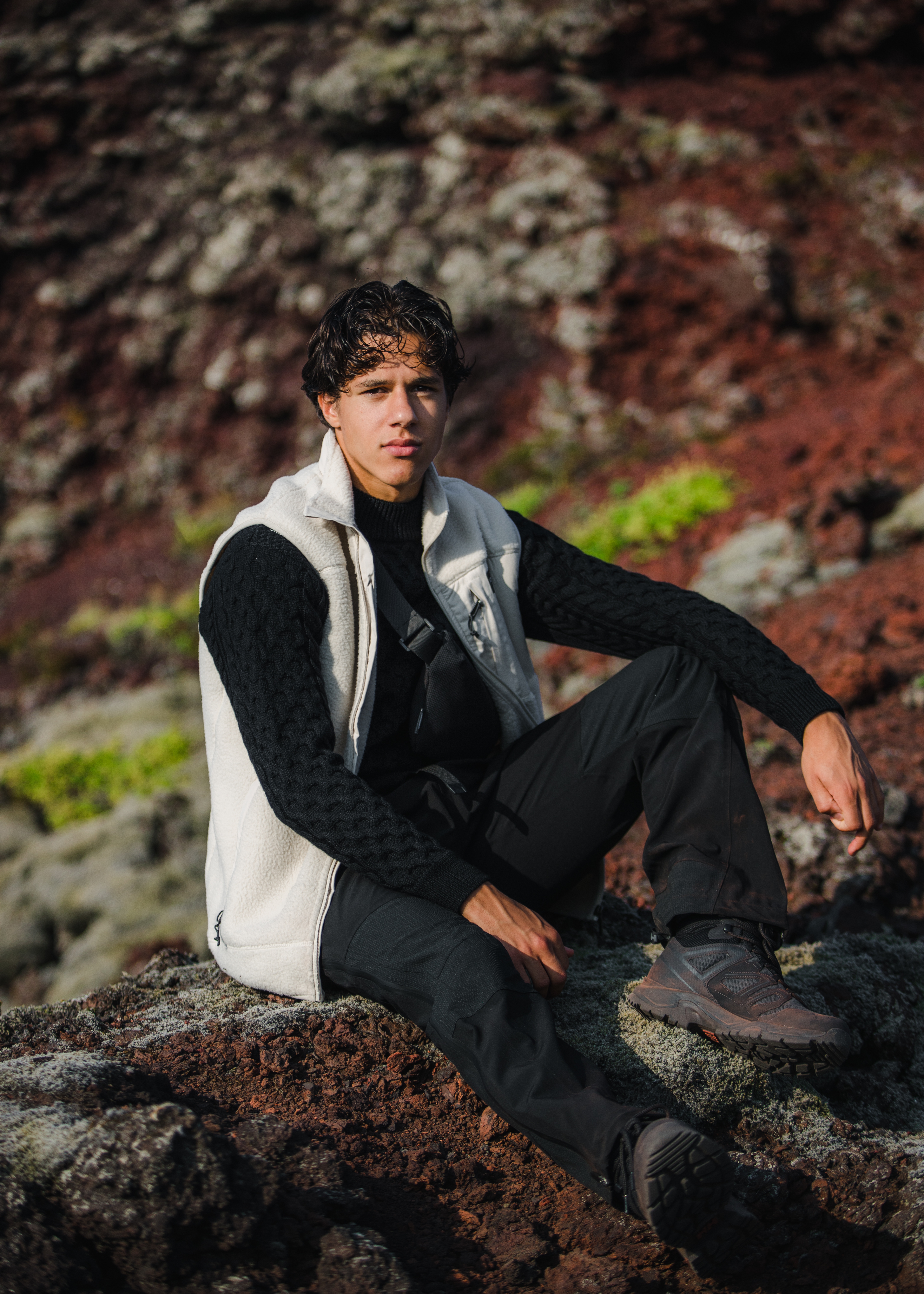 Hallgeir men´s wool cable knit sweater Hallgeir men´s wool cable knit sweater