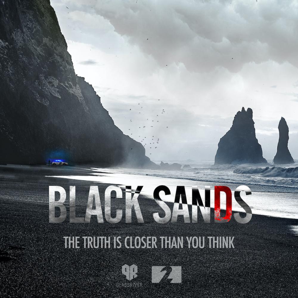 beach with black sand in Iceland, close to Vík í Mýrdal, south Iceland