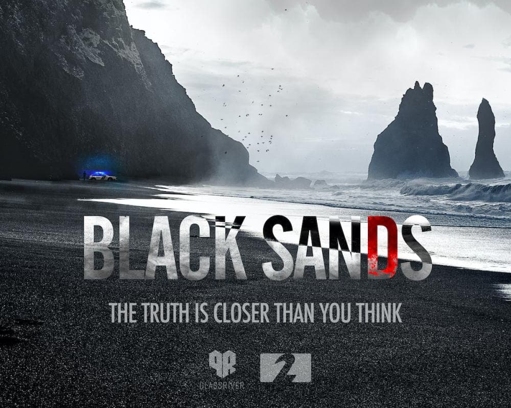 beach with black sand in Iceland, close to Vík í Mýrdal, south Iceland