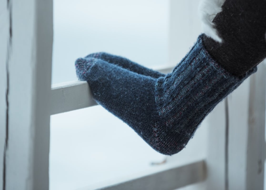 cozy and warm wool socks