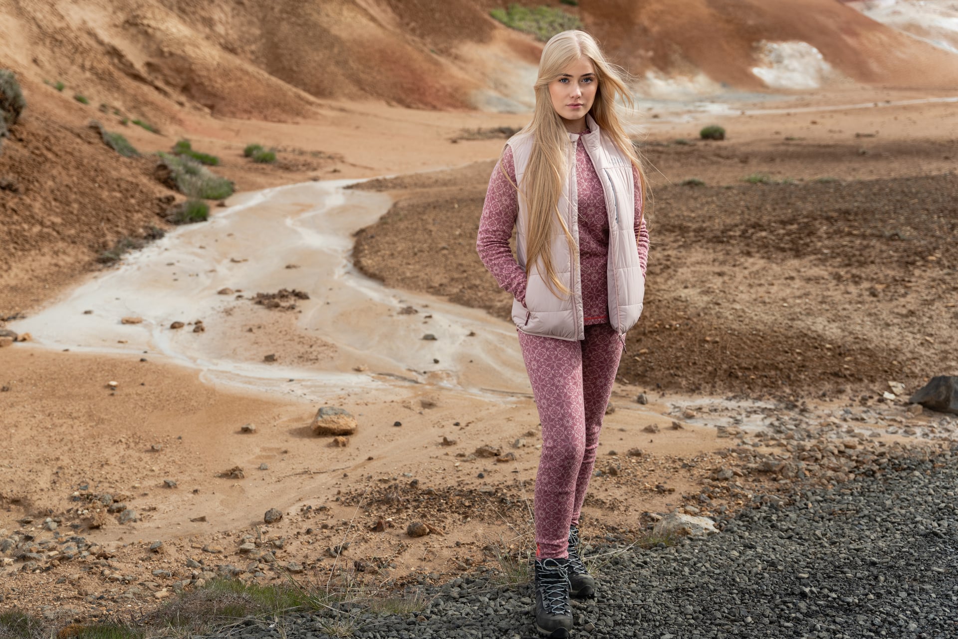 Icelandic woman standing