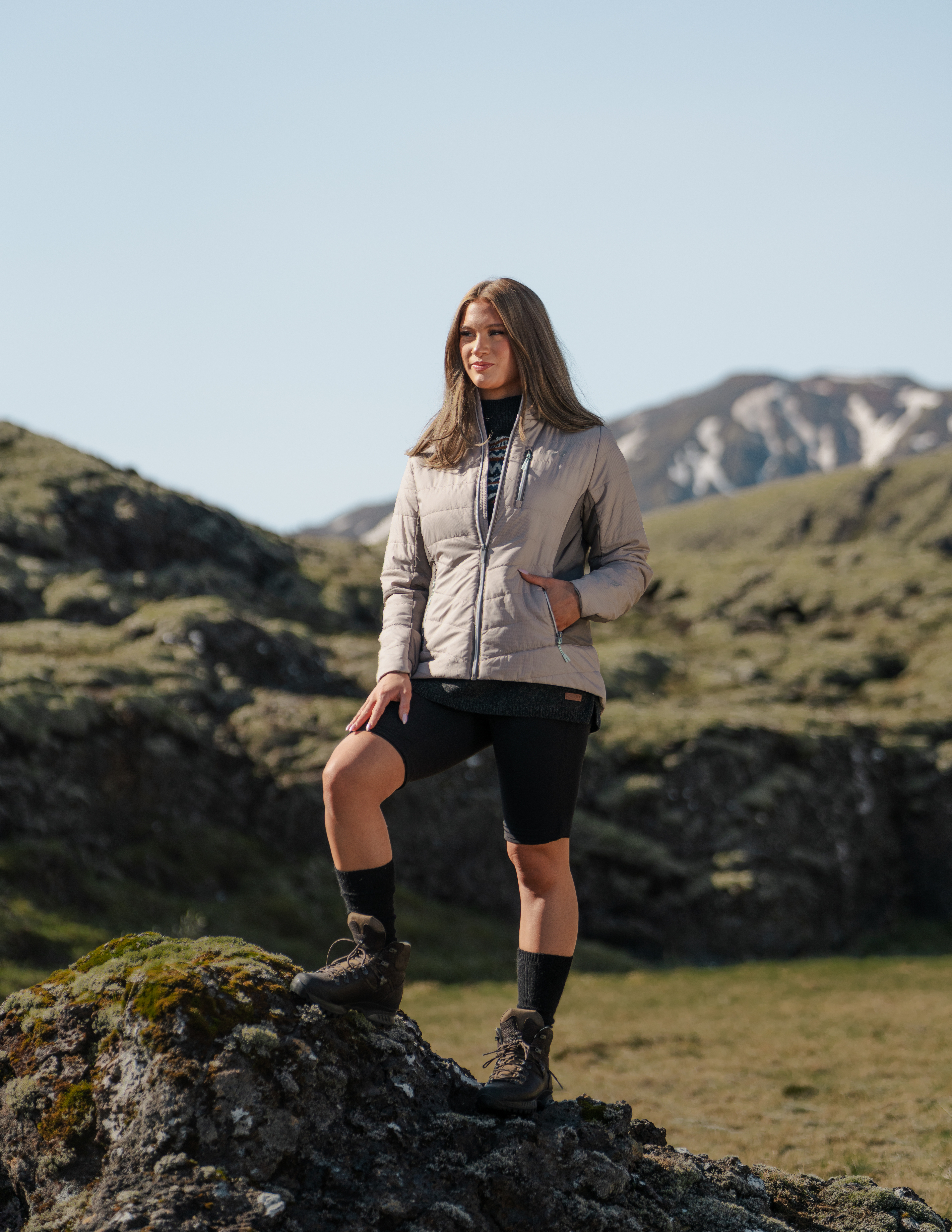 Langjökull 女装冰岛羊毛内胆夹克