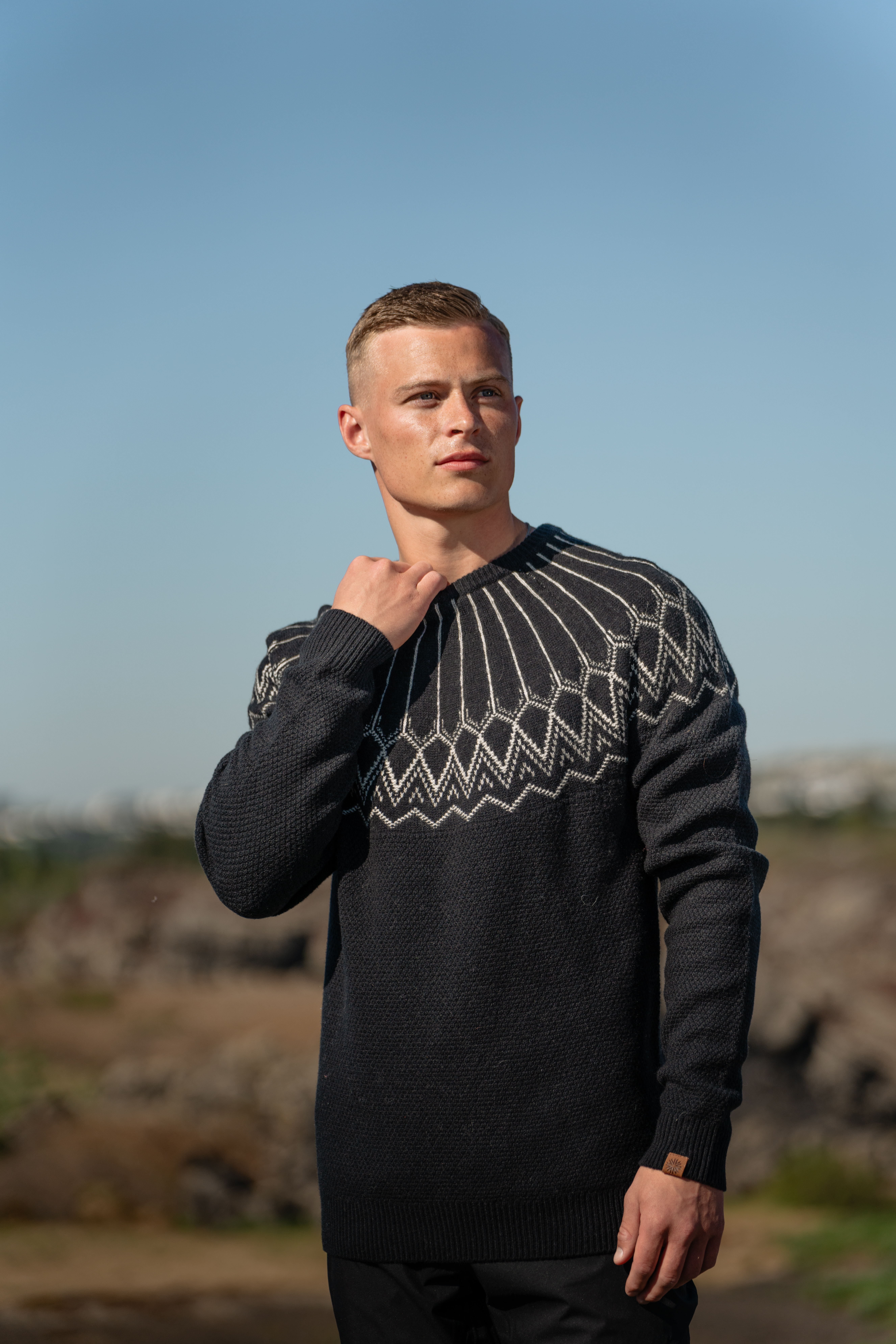Skaftafell Merinopullover im nordischen Design