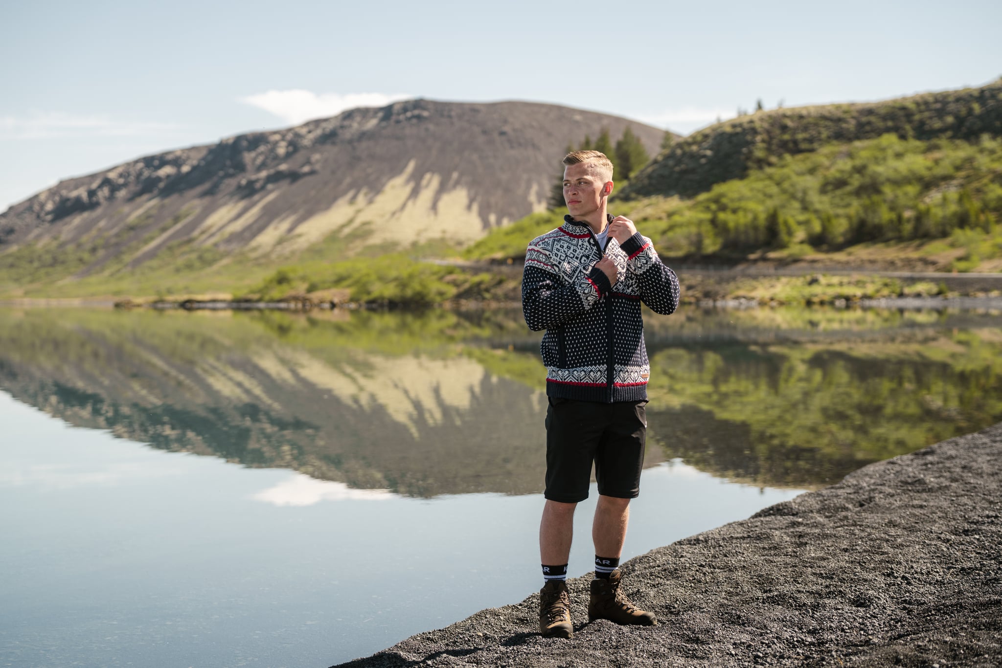 BJARNI fóðruð ullarpeysa