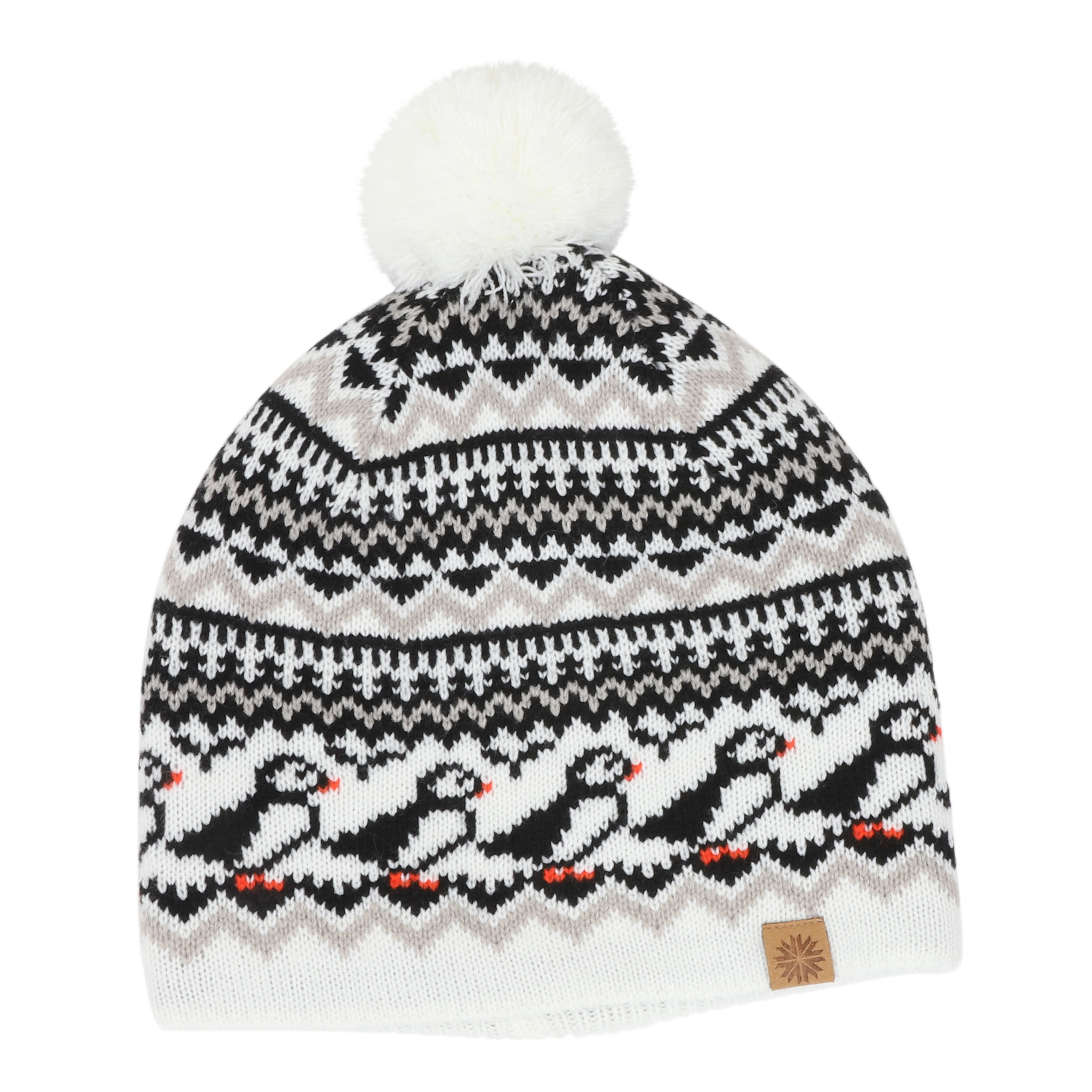 Lundaklettur bonnet à motif macareux