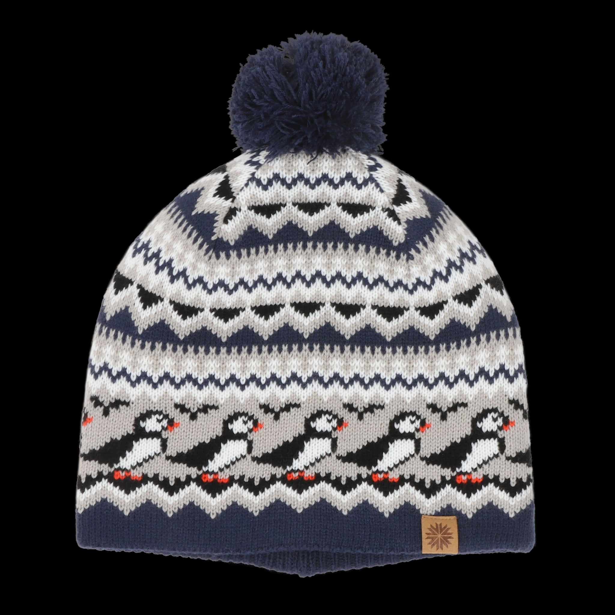 Lundaklettur hat with puffin design