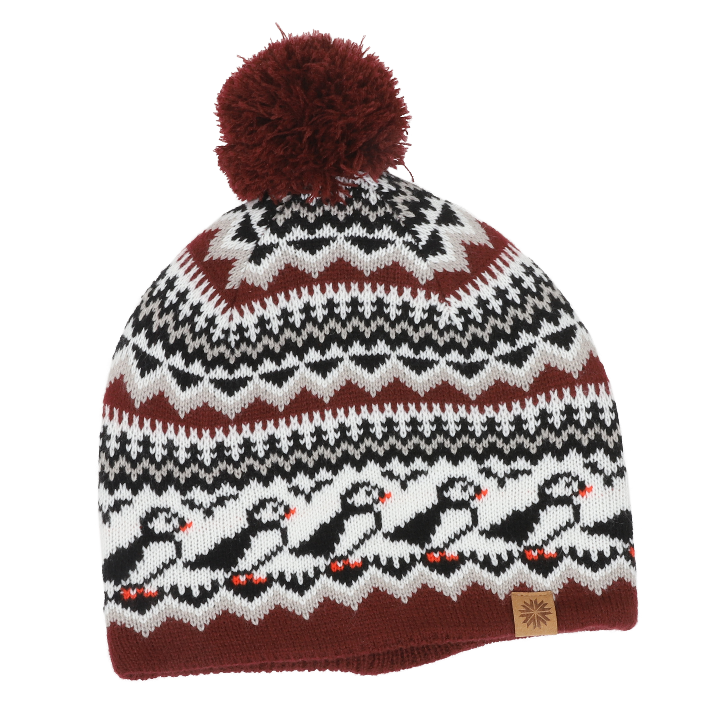 Lundaklettur bonnet à motif macareux