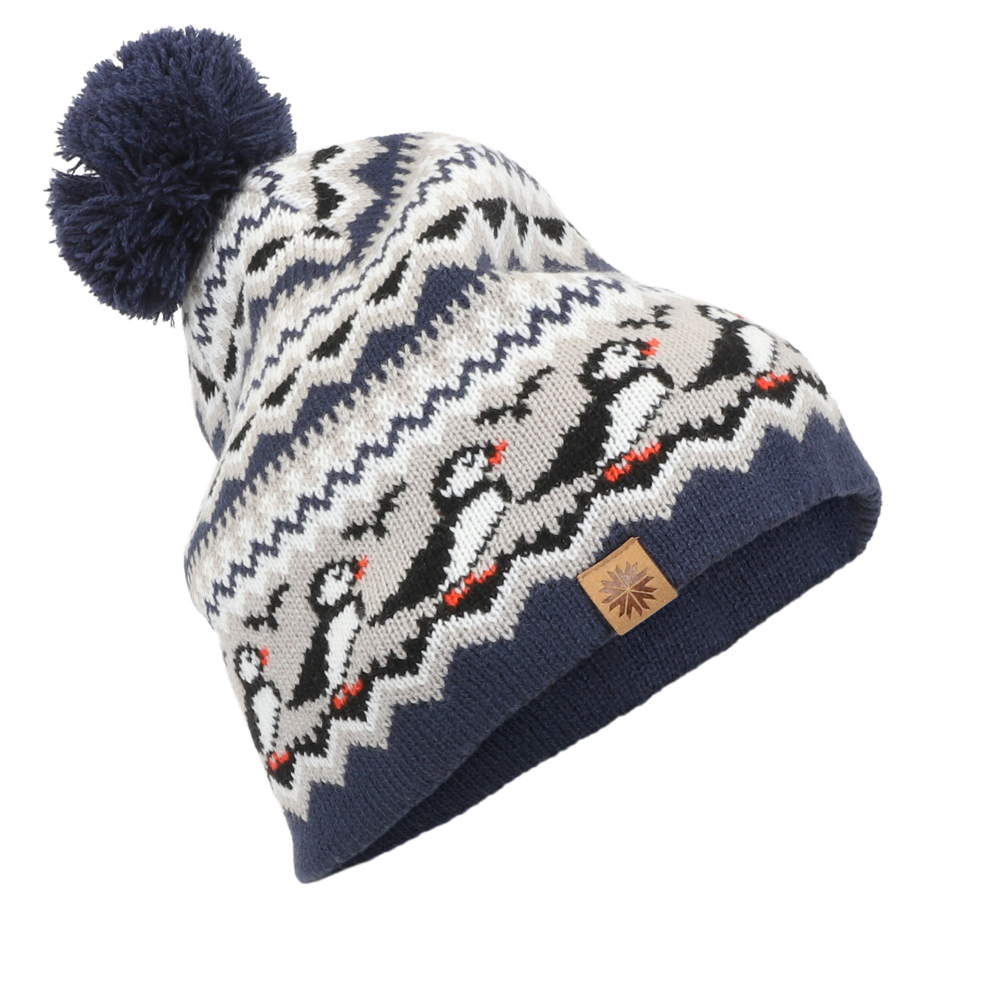 Lundaklettur bonnet à motif macareux