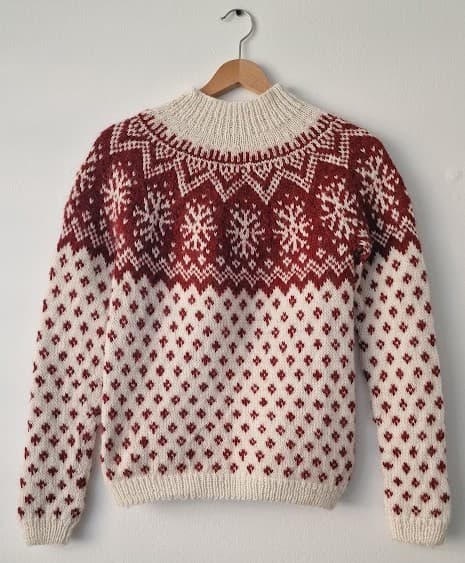 Ef-Ég-Nenni christmas sweater knitting pattern
