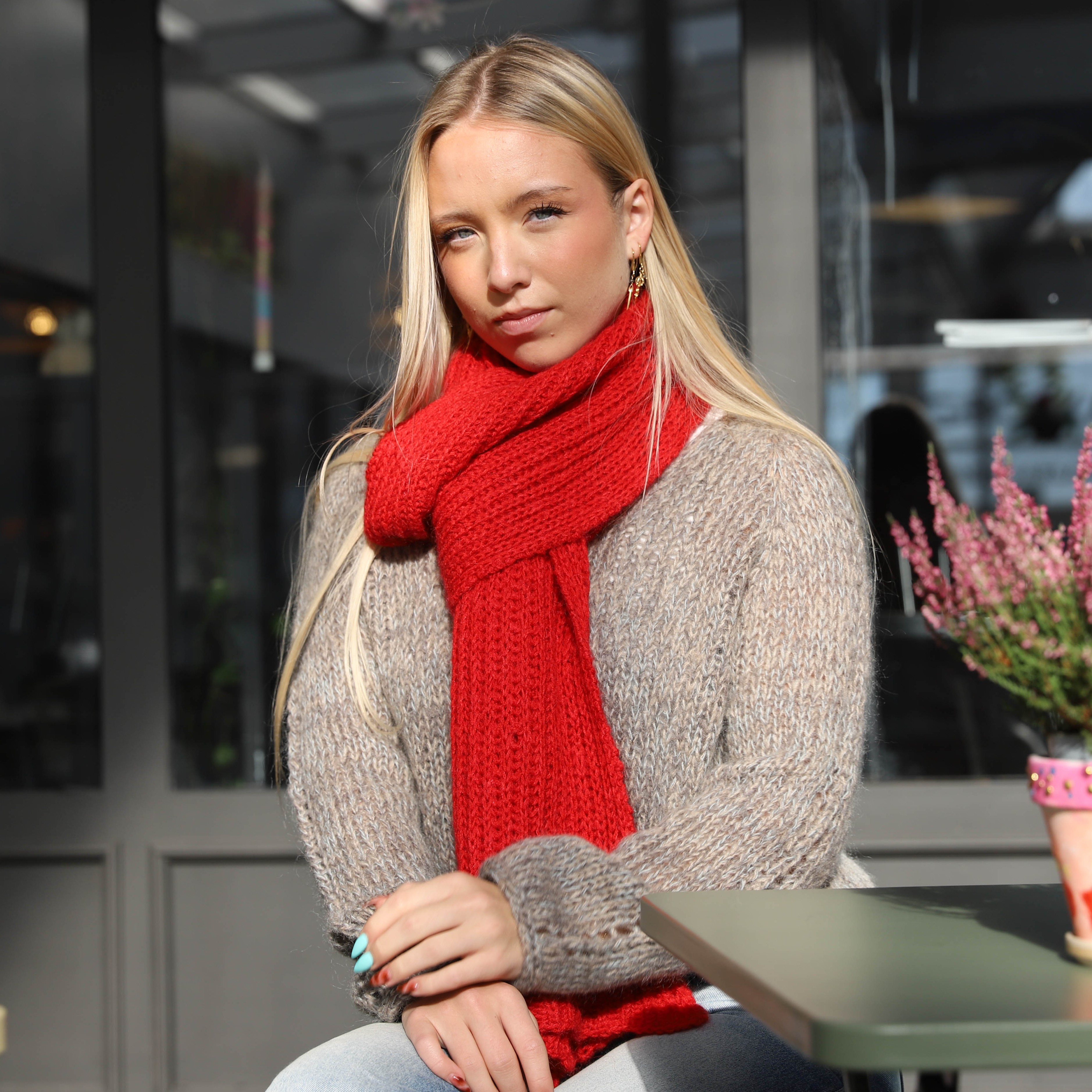 Trefill simple scarf knitting pattern Trefill simple scarf knitting pattern