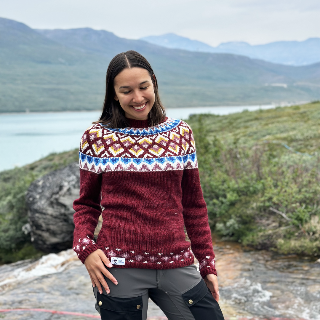 Maalia fullorðins peysa prjónauppskrift