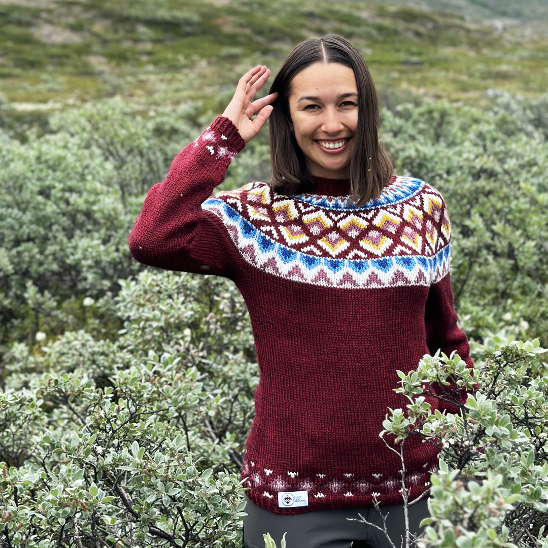 Maalia fullorðins peysa prjónauppskrift
