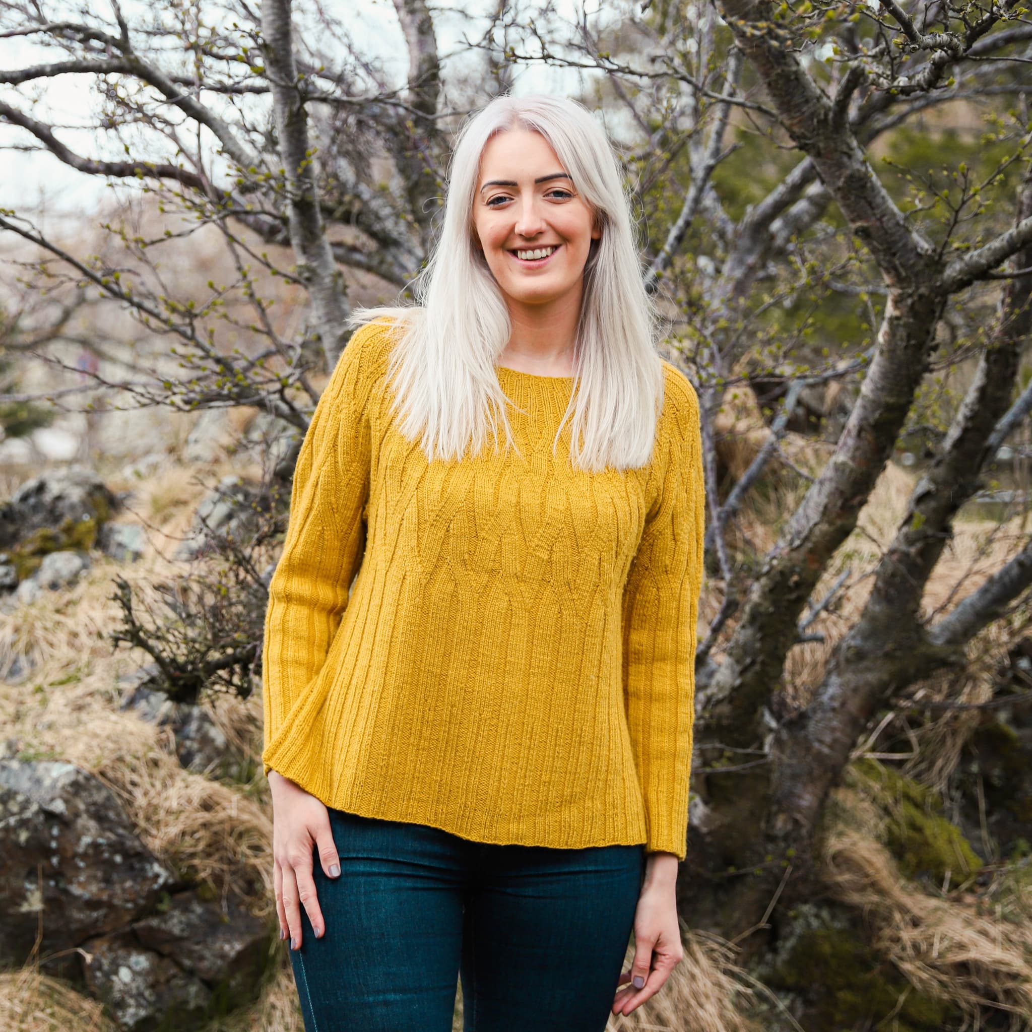 Fractal womens sweater knitting pattern