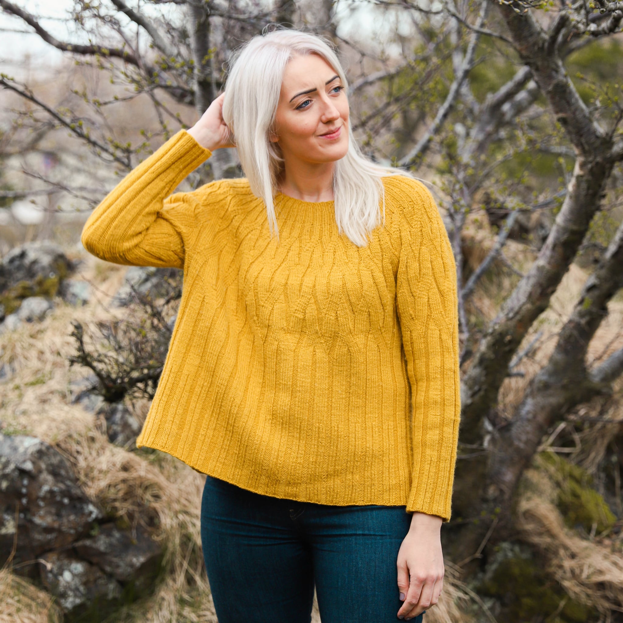 Fractal womens sweater knitting pattern