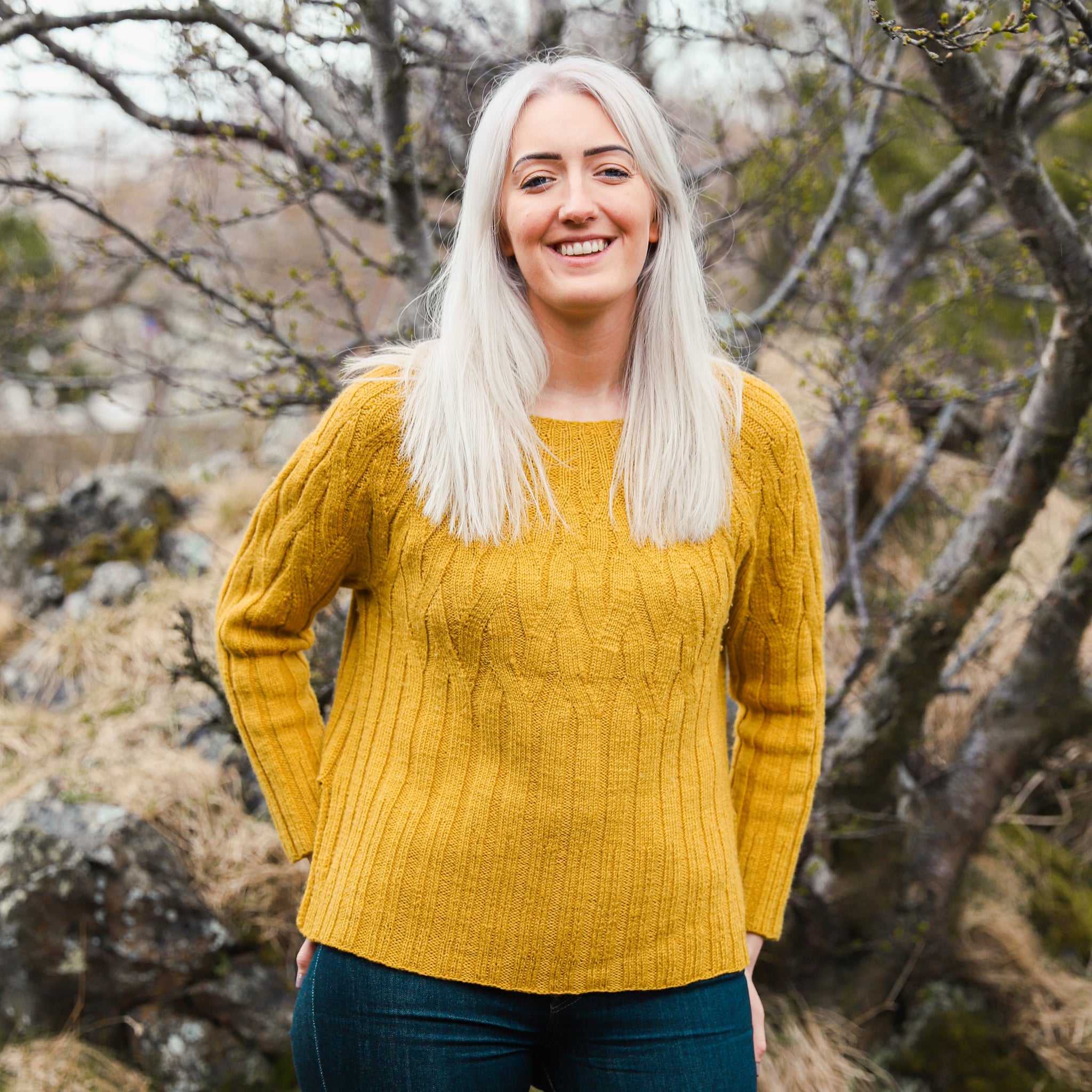 Fractal womens sweater knitting pattern