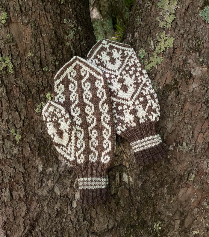 Hauður womens mittens knitting pattern