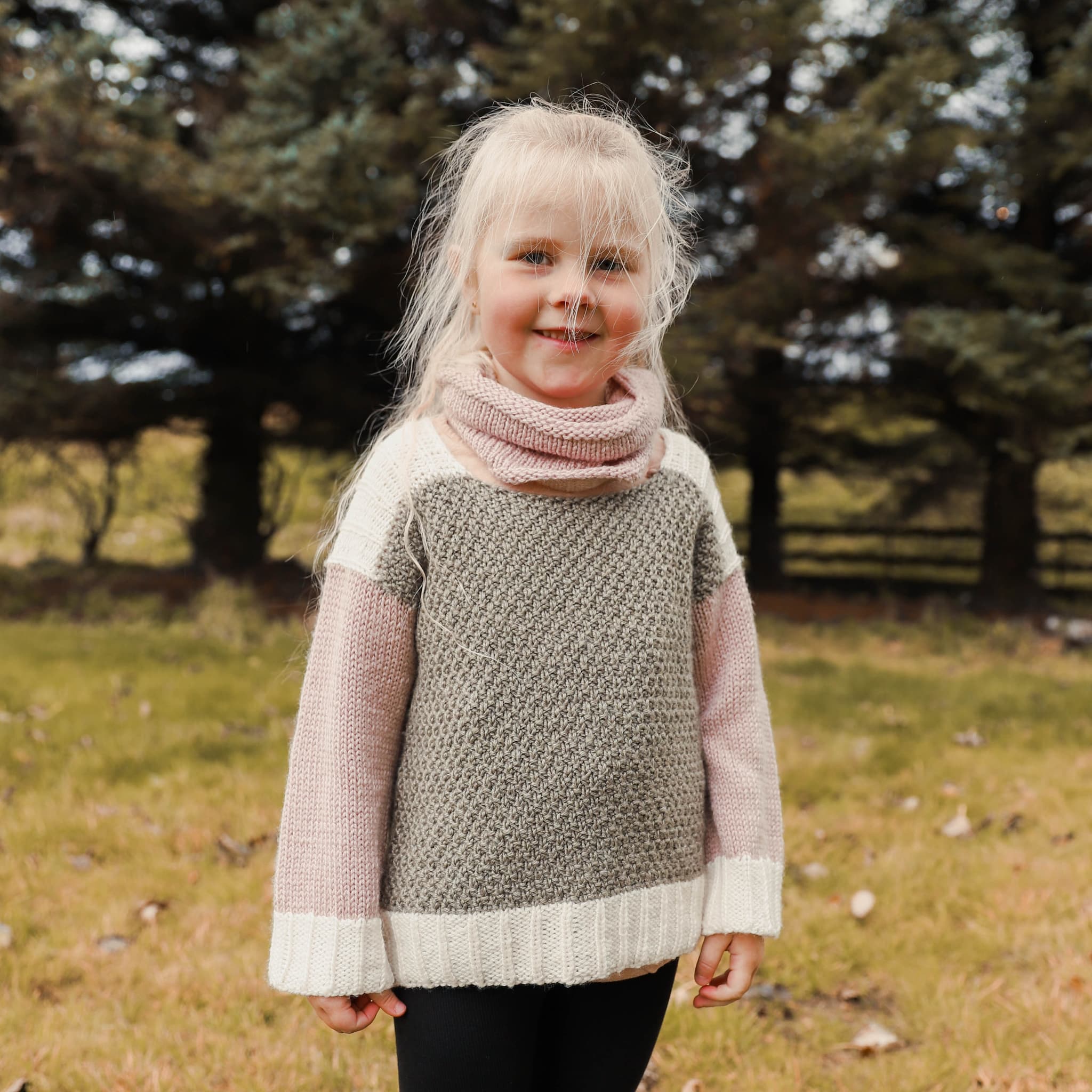 Gústa kids sweater knitting pattern