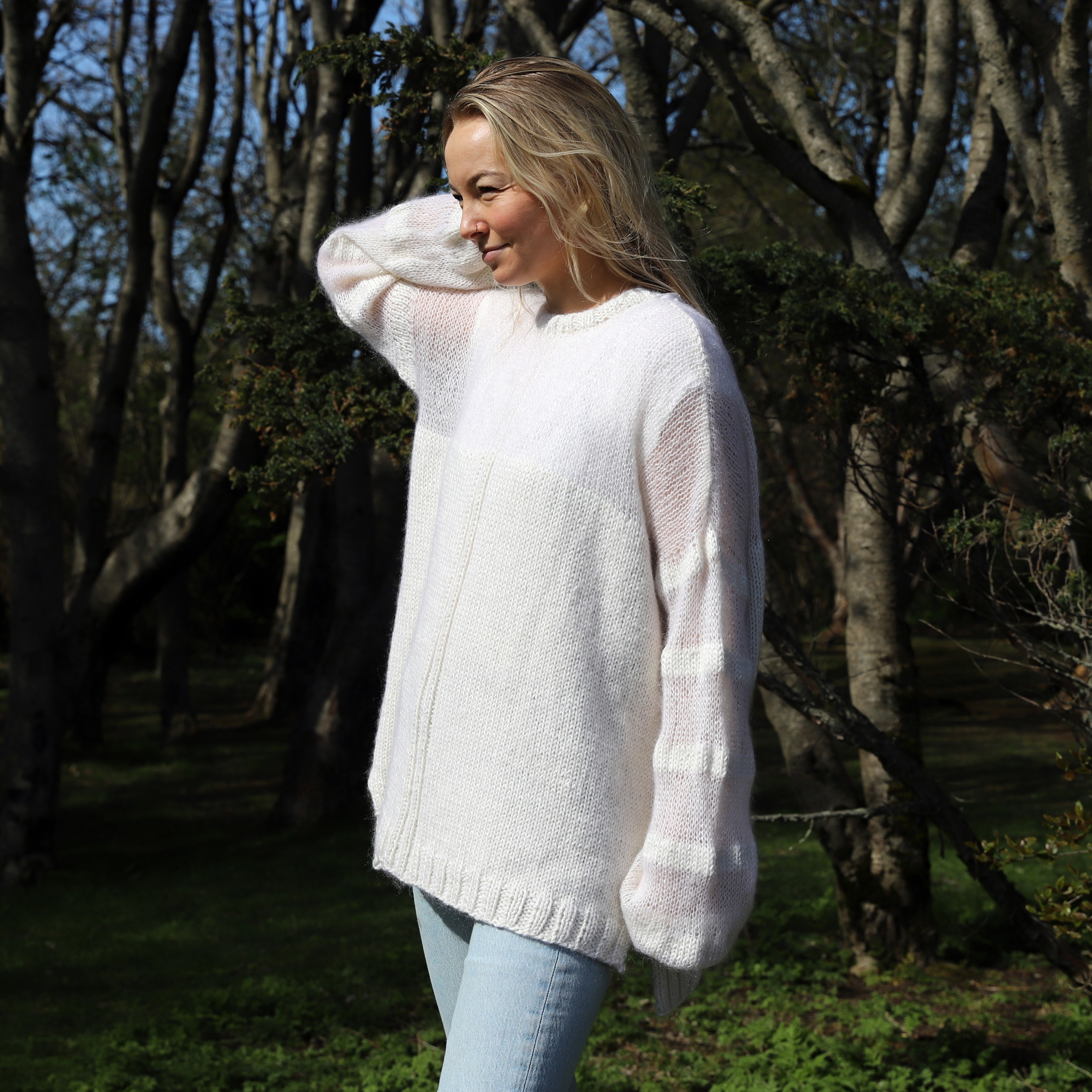 Randalína summer sweater knitting pattern