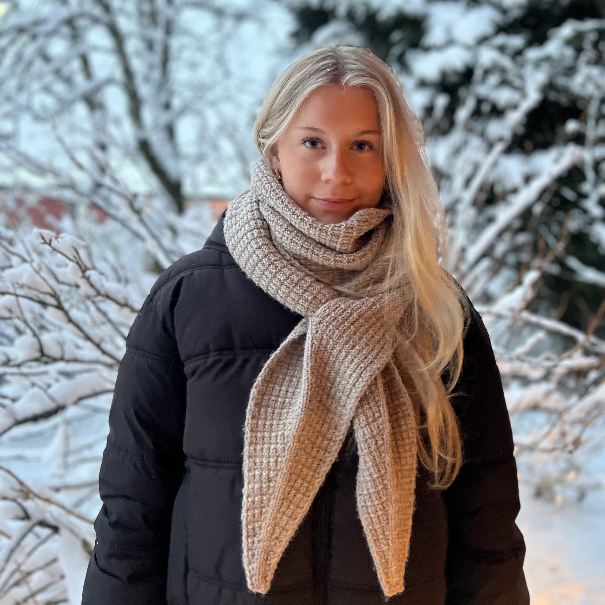 Glitri scarf knitting pattern