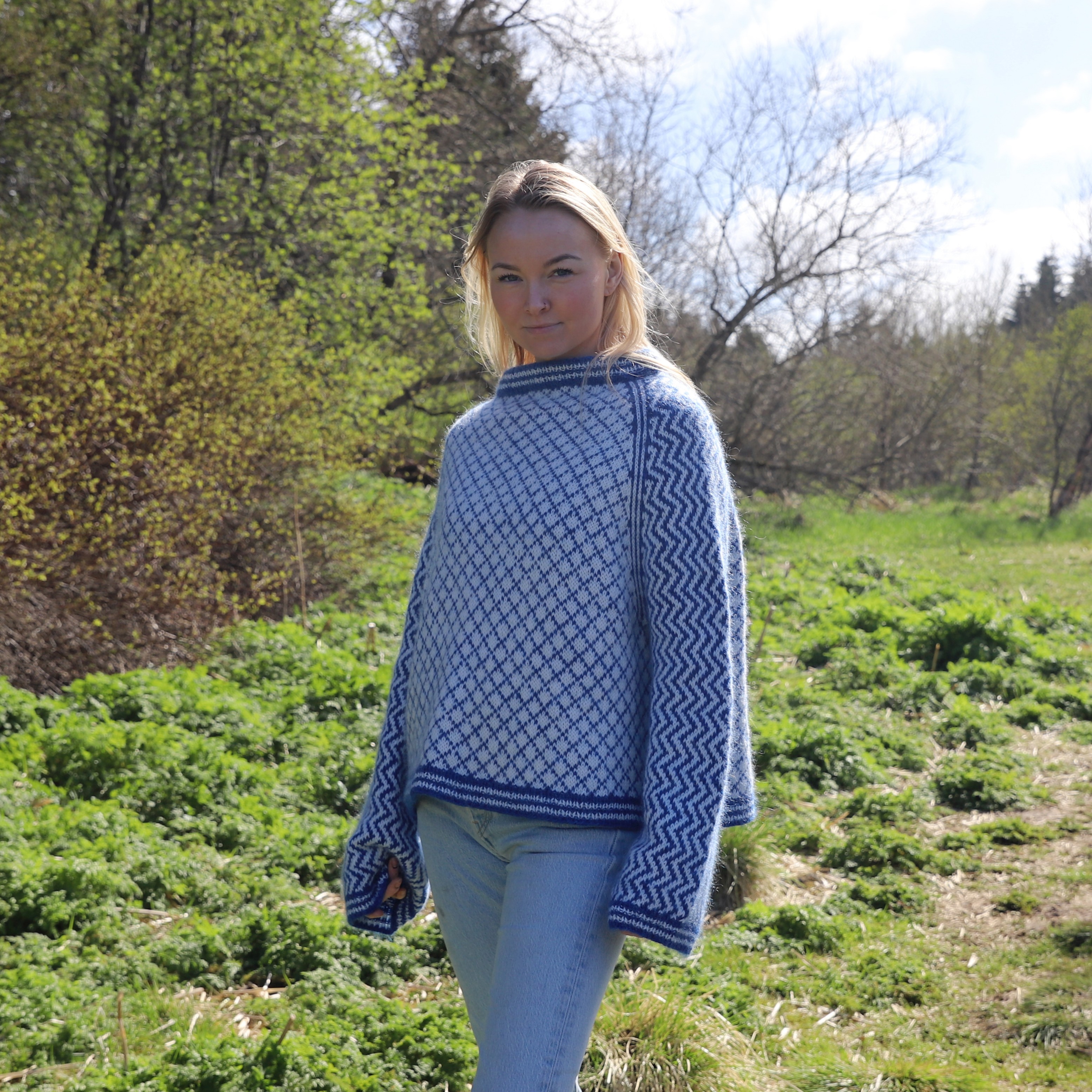 Íshaf summer sweater knitting pattern