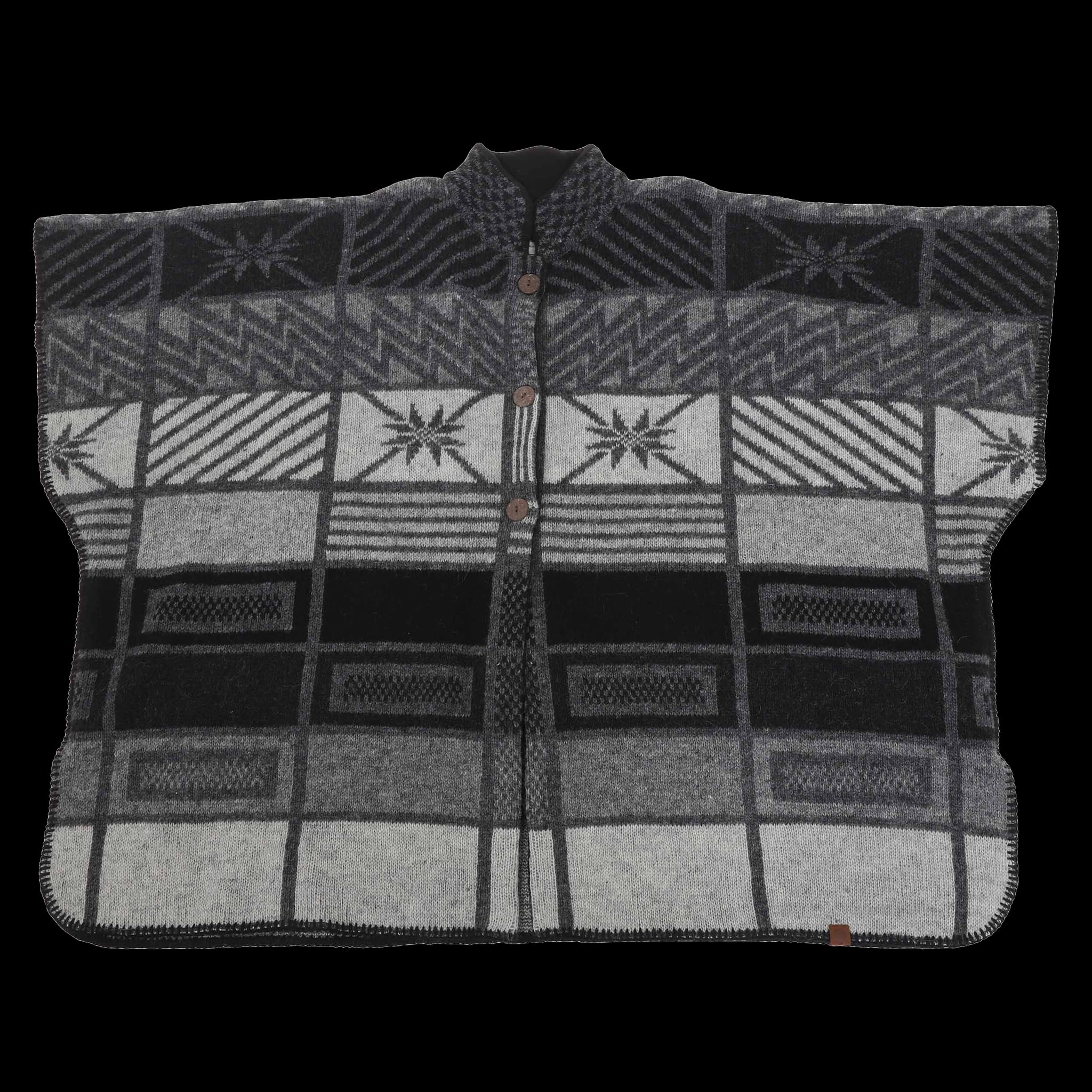 Poncho en laine islandaise Ása