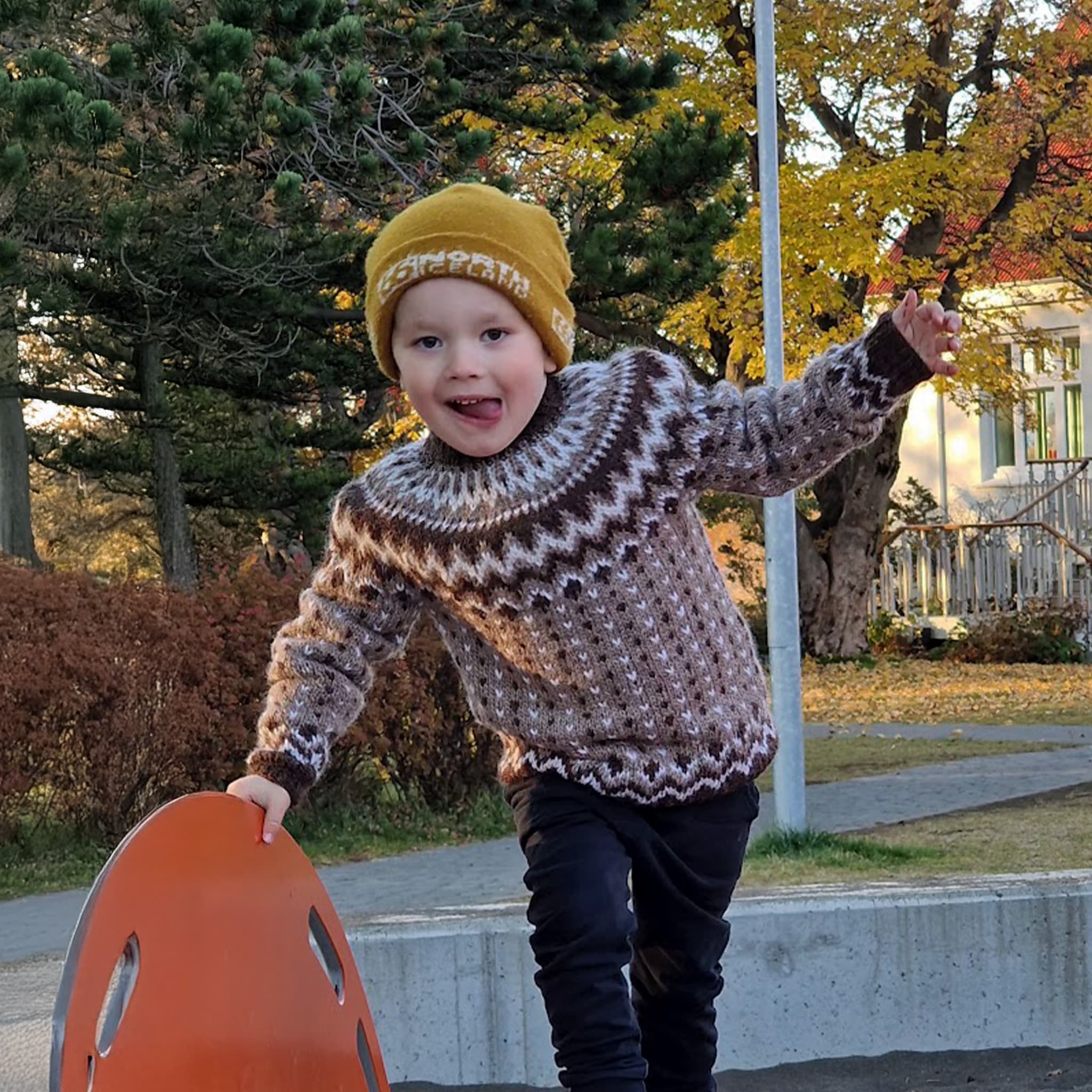 Fellsfjara kids sweater knitting pattern