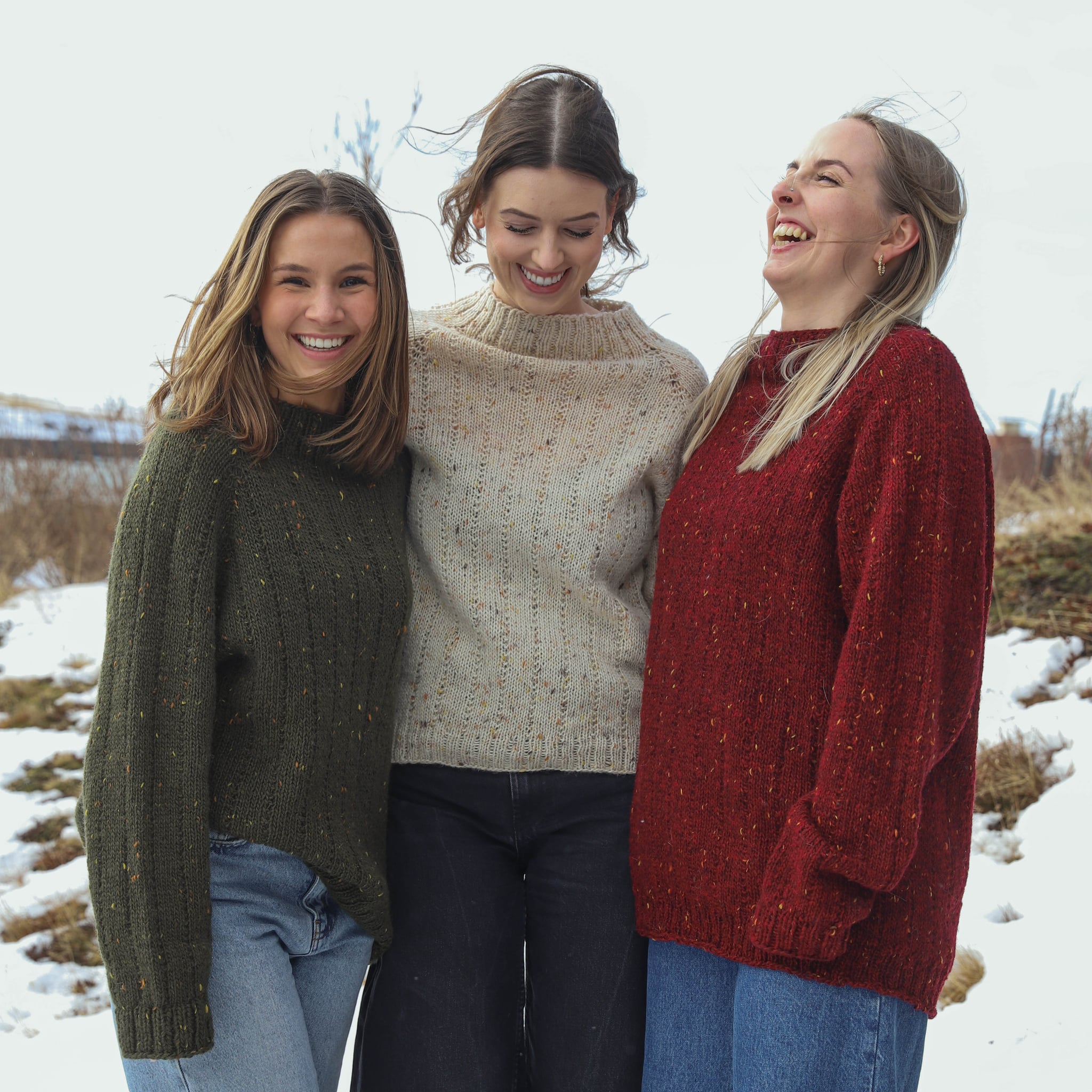 Stella adult sweater knitting pattern