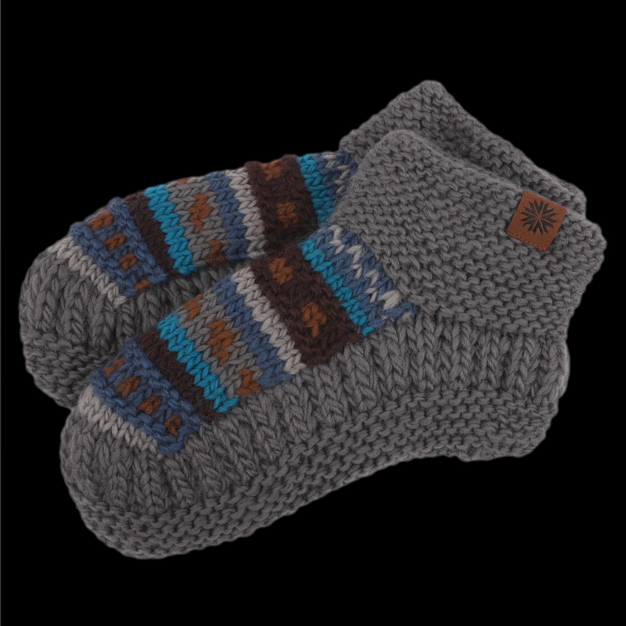 Magney Chaussettes en laine tricotées main