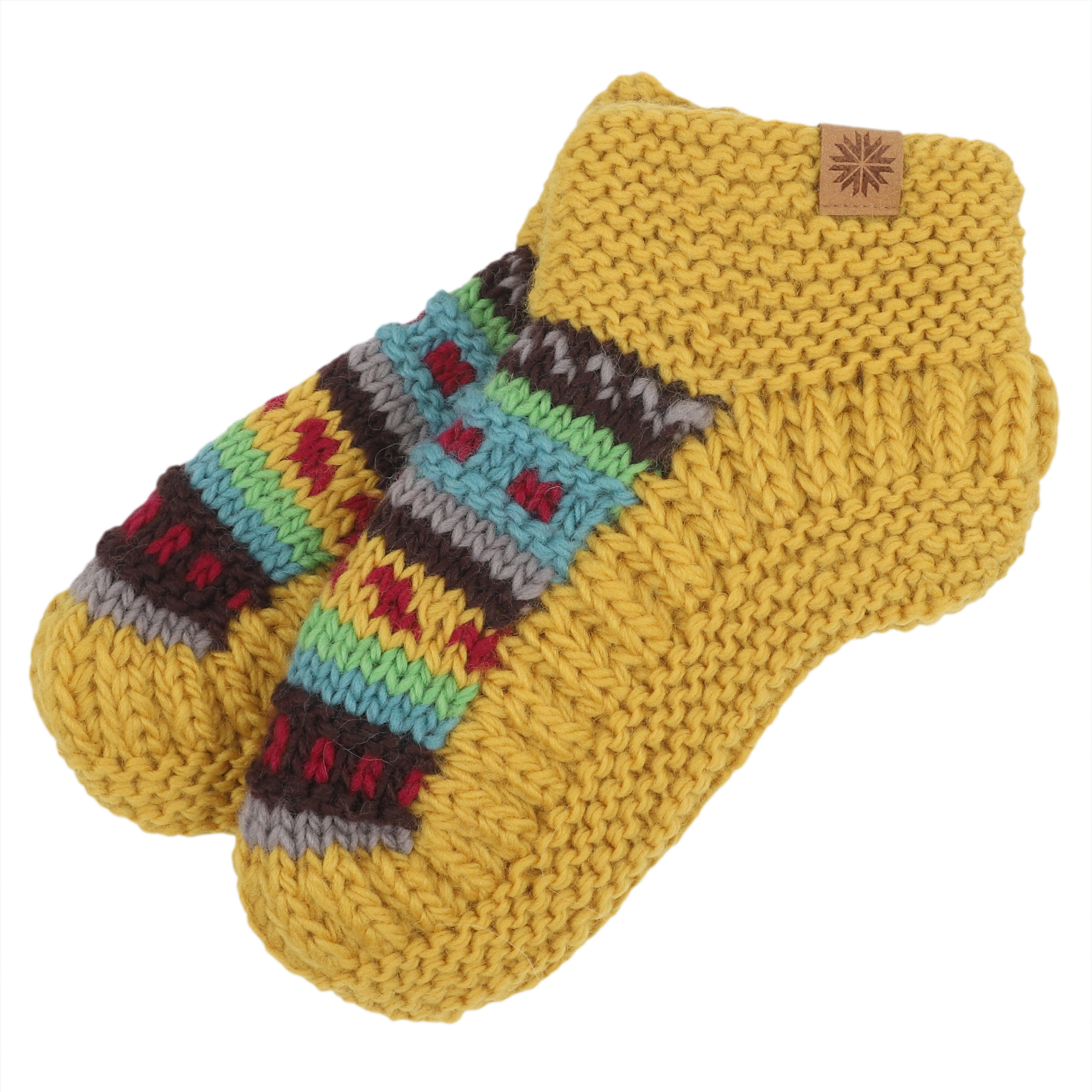 Magney Chaussettes en laine tricotées main