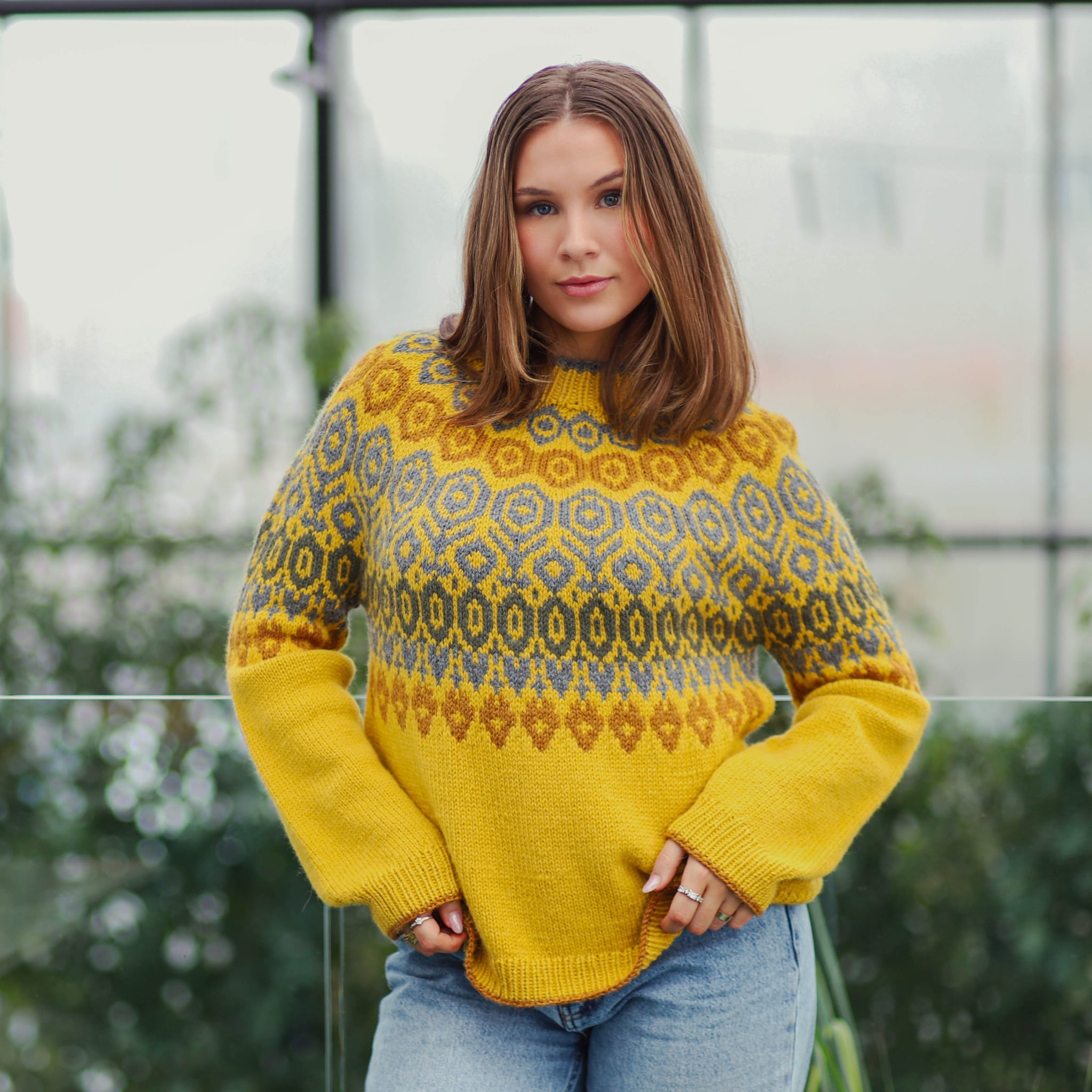 Bríet womens' sweater knitting pattern